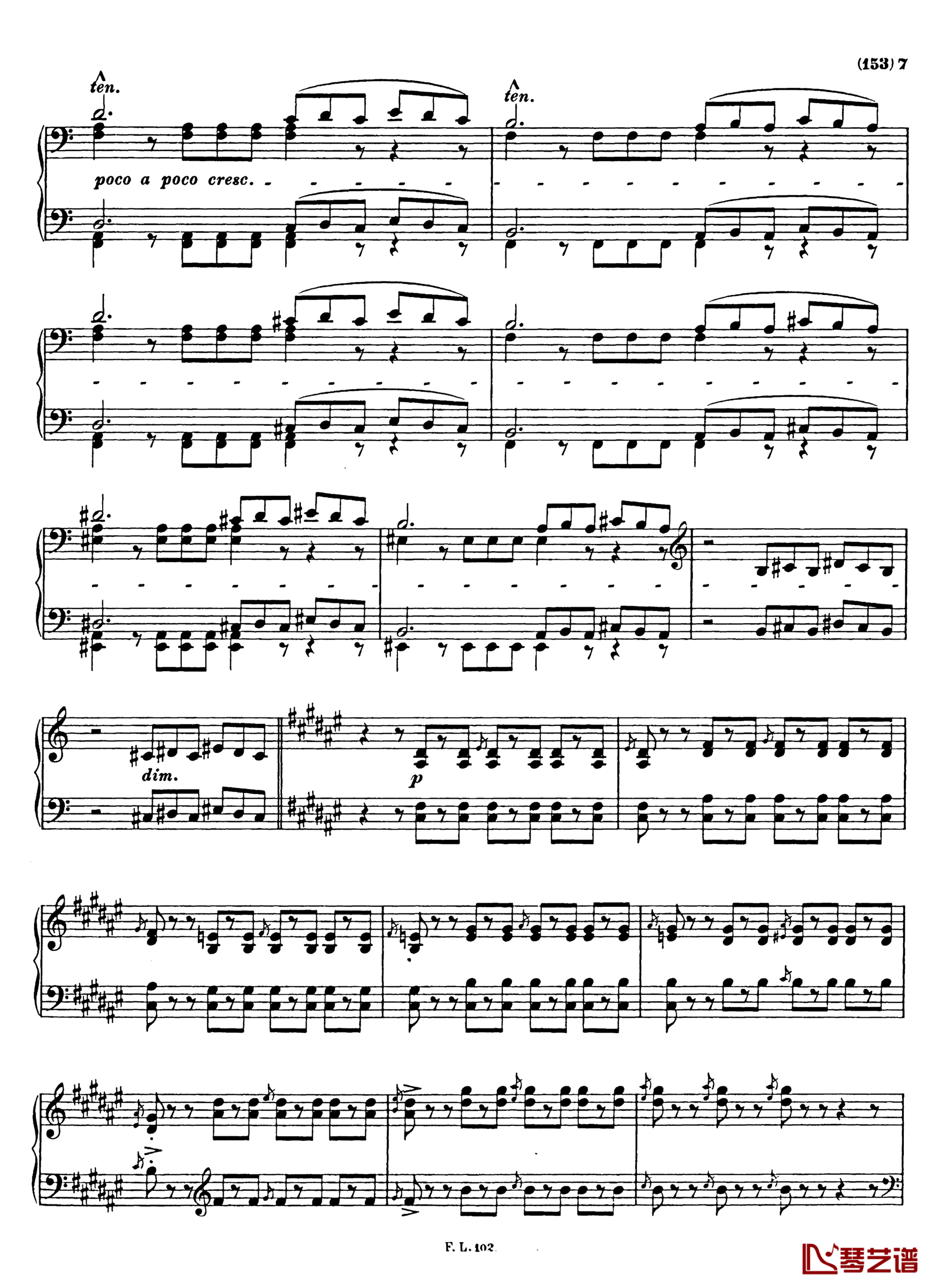 梅菲斯特圆舞曲  第三首 S.216钢琴谱-李斯特7