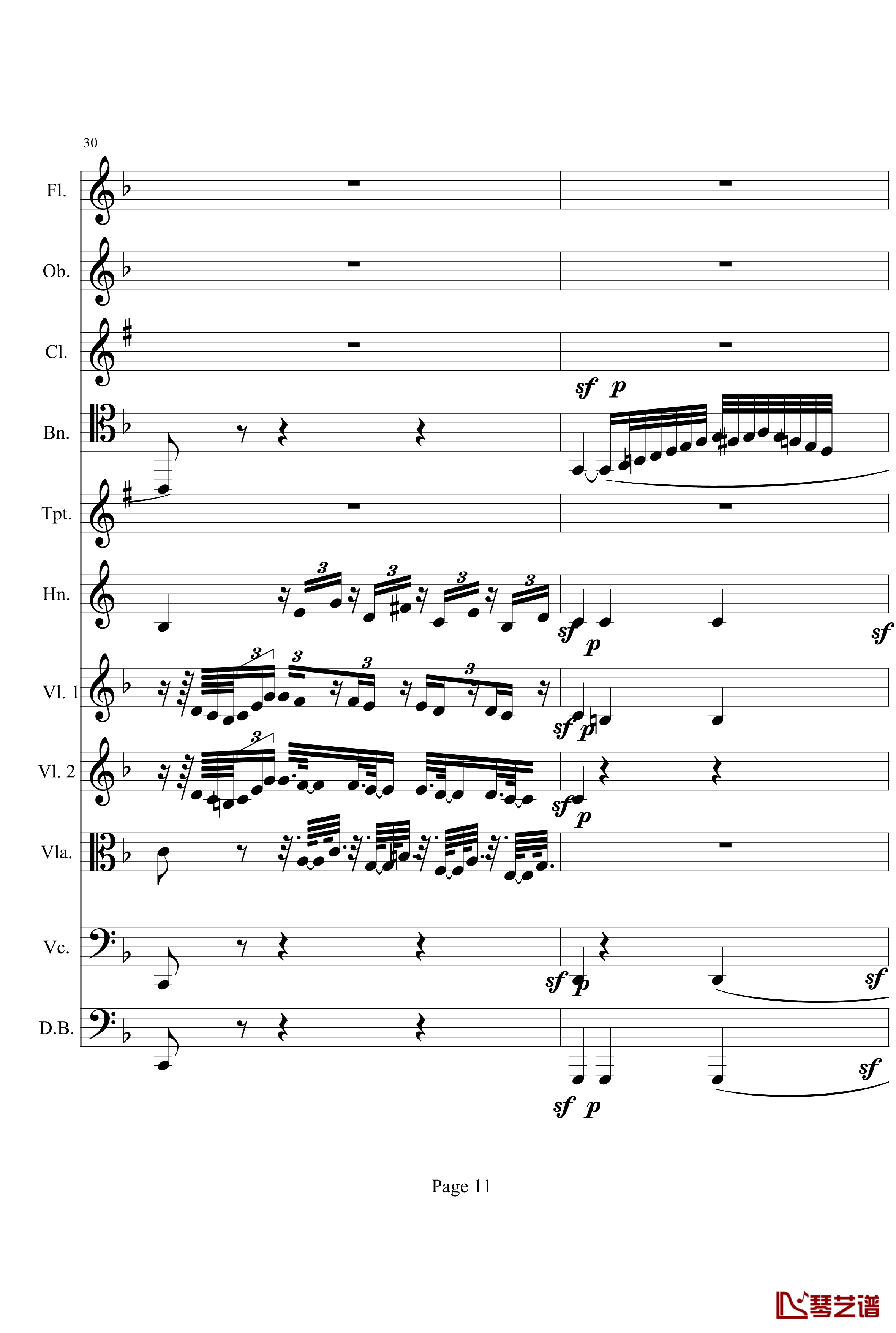 奏鸣曲之交响钢琴谱-第1首-Ⅱ-贝多芬-beethoven11