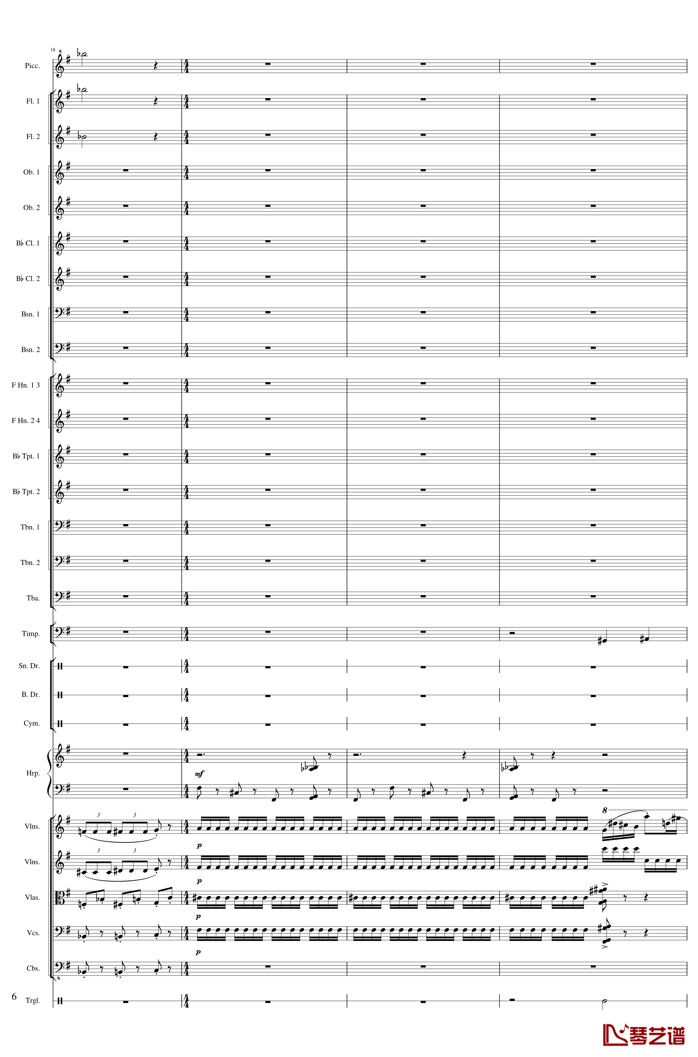 Capriccio Brilliant in E Minor, Op.94钢琴谱- II.Dance of summer -Scherzo-一个球6