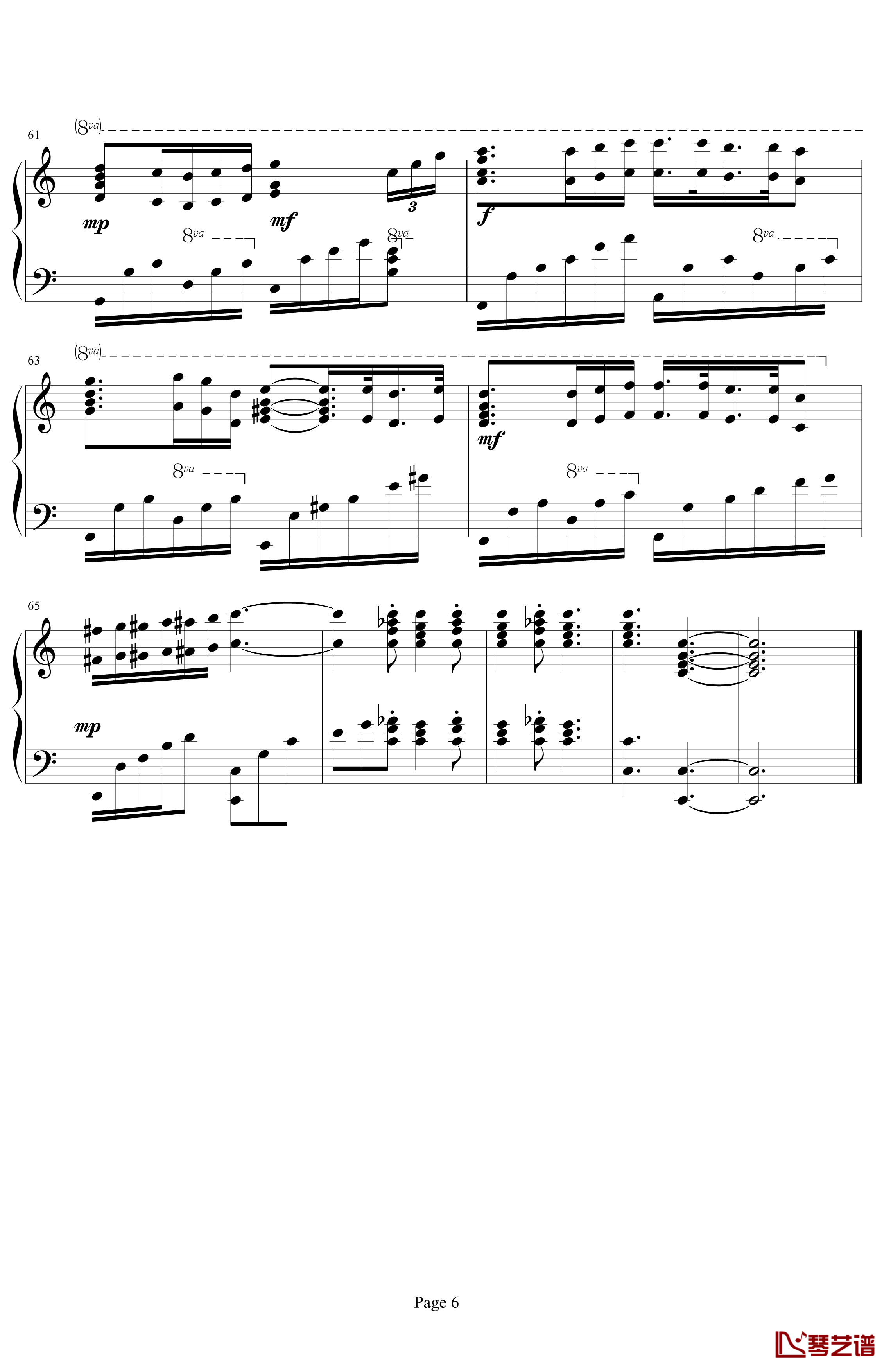 C大调舞曲钢琴谱-修改版-.伊dên-H056