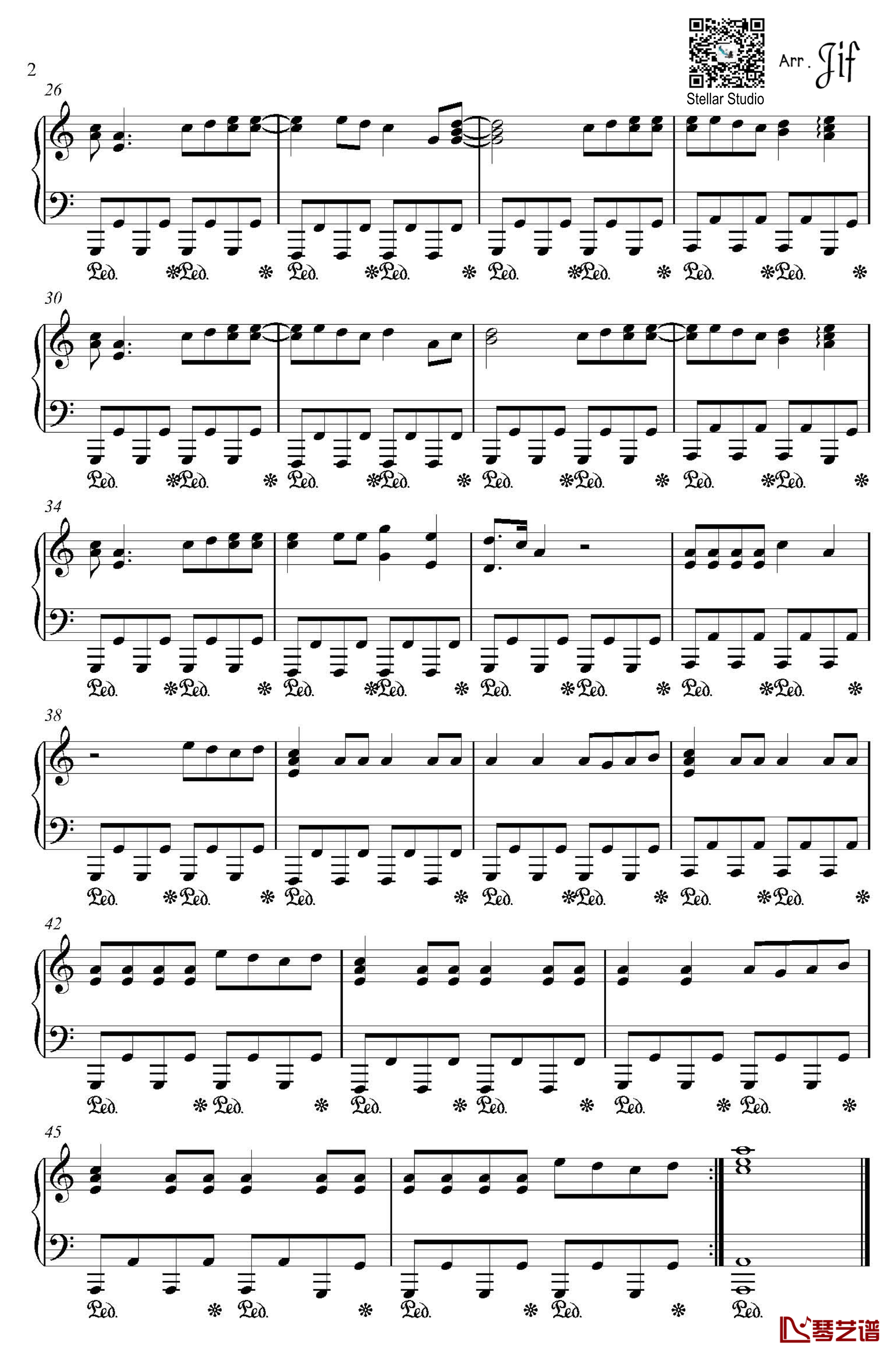 HandClap钢琴谱-98K之歌-Fitz And The Tantrums2