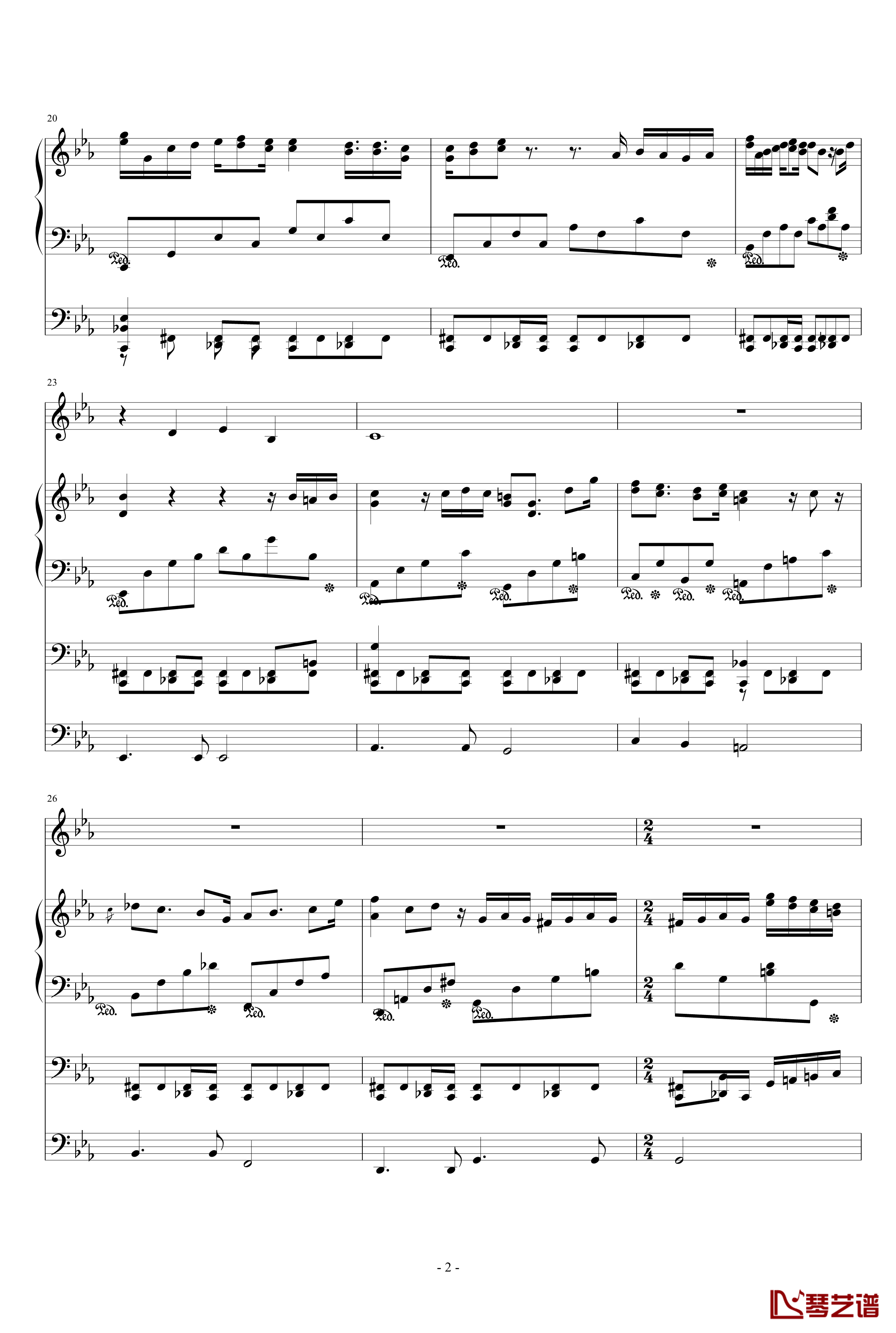 瓦伦丁情人节钢琴谱-2.14-ellocz2