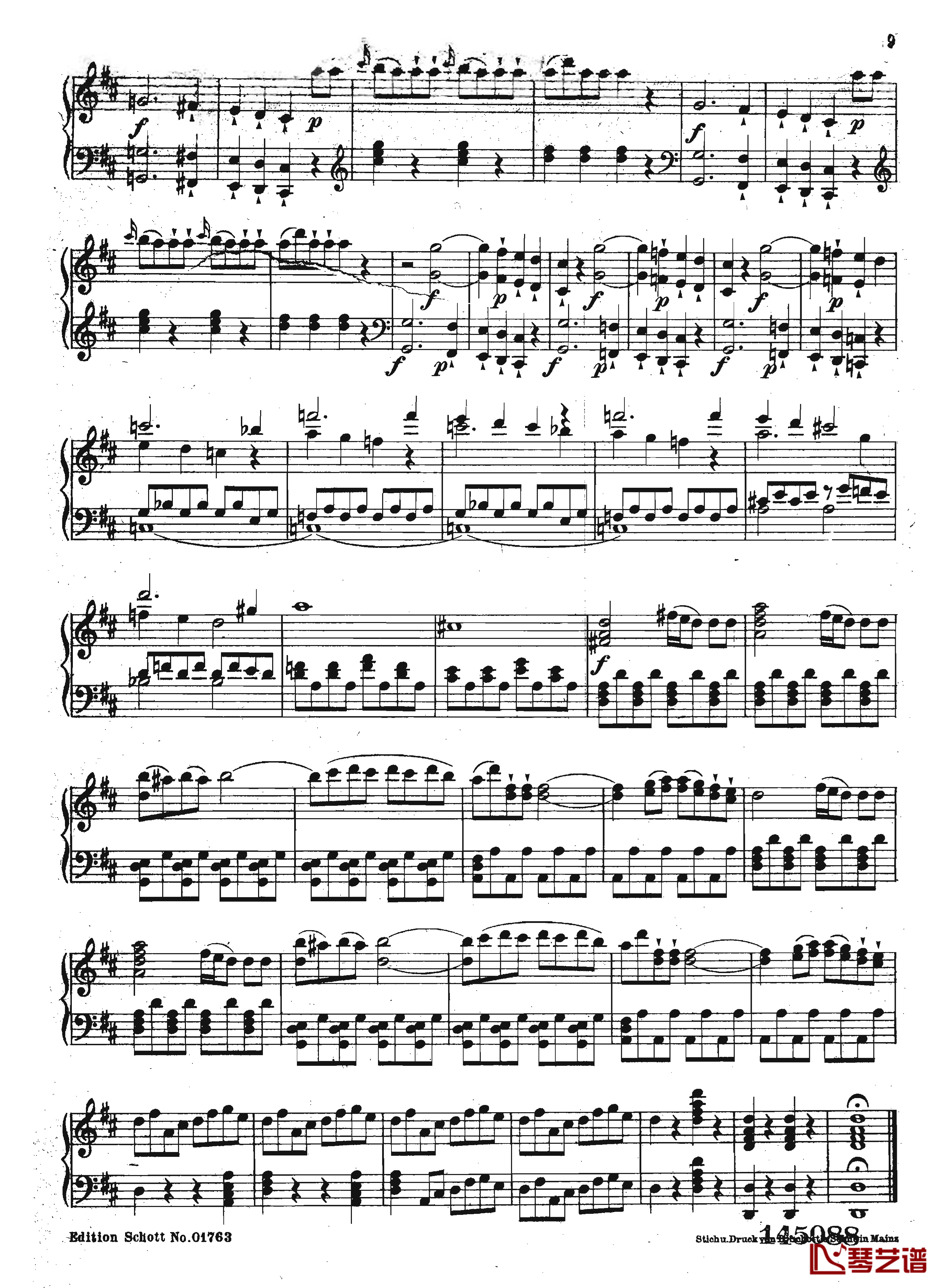 唐璜 序曲 K.527钢琴谱-莫扎特9