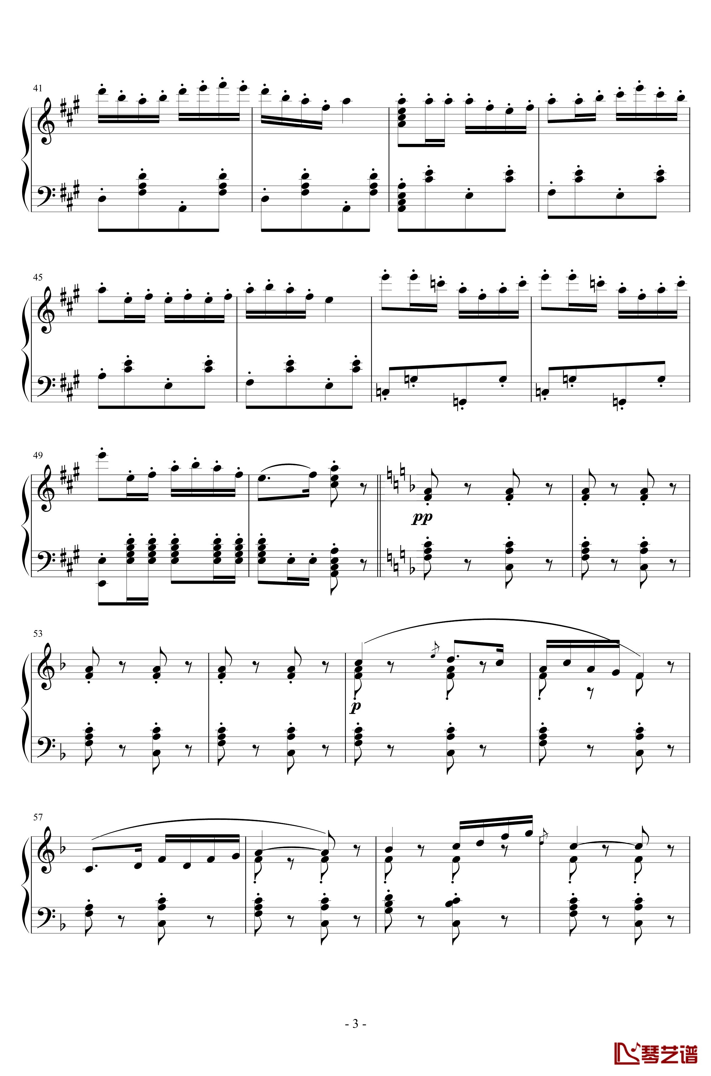 卡门序曲钢琴谱-朝鲜风格-比才-Bizet3