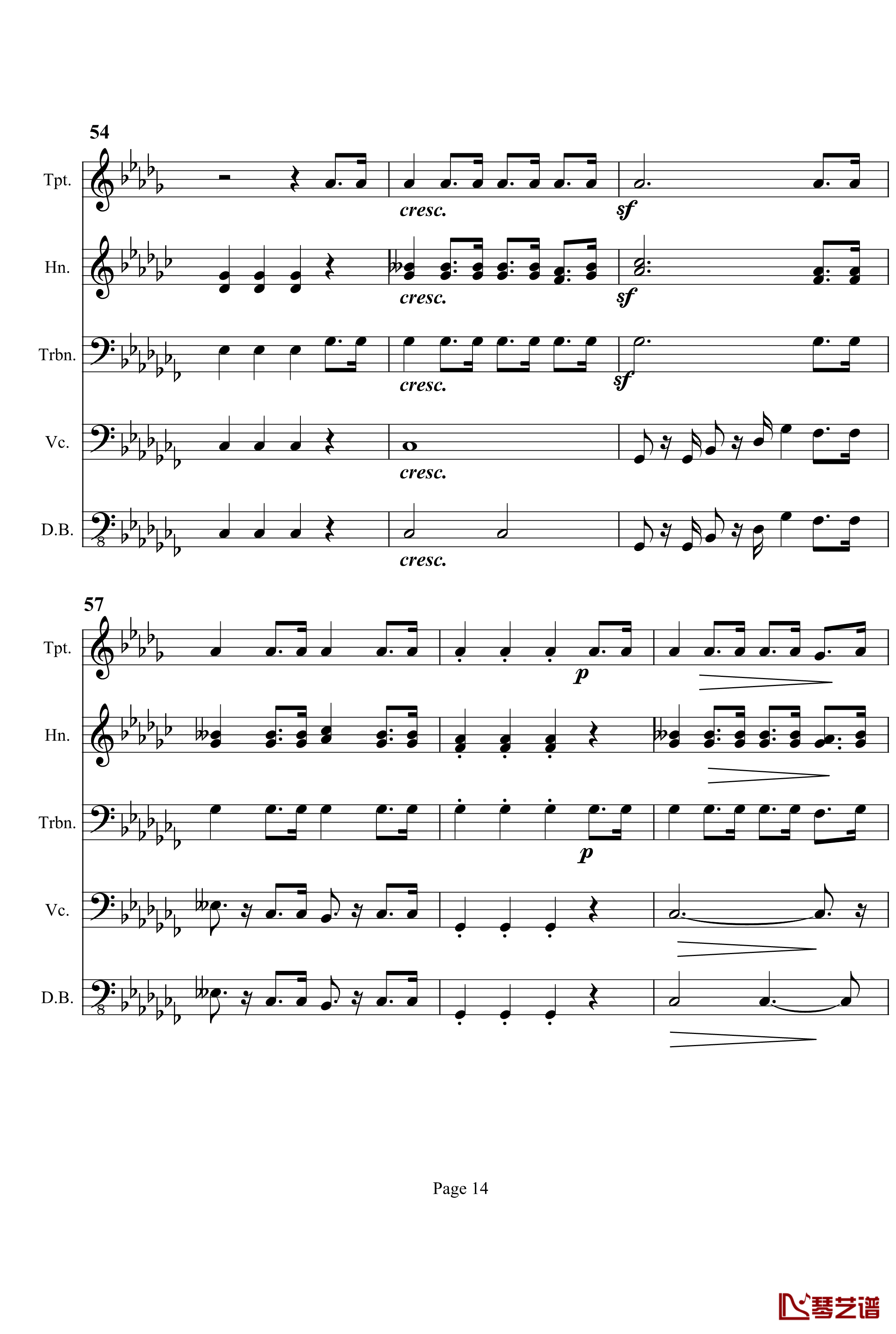 奏鸣曲之交响钢琴谱-第12首-Ⅲ-贝多芬-beethoven14