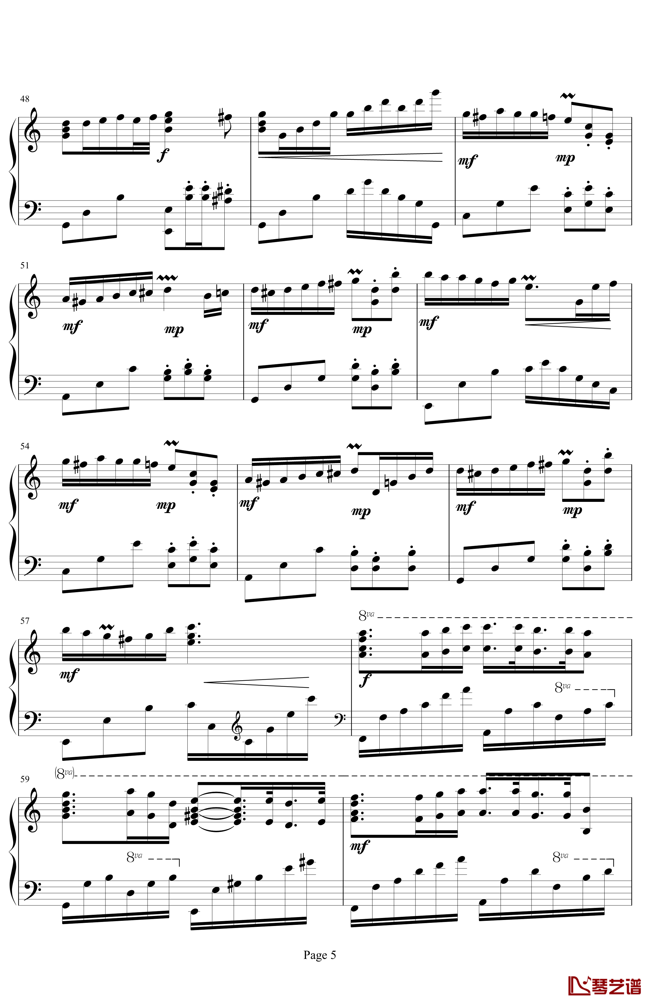 C大调舞曲钢琴谱-修改版-.伊dên-H055