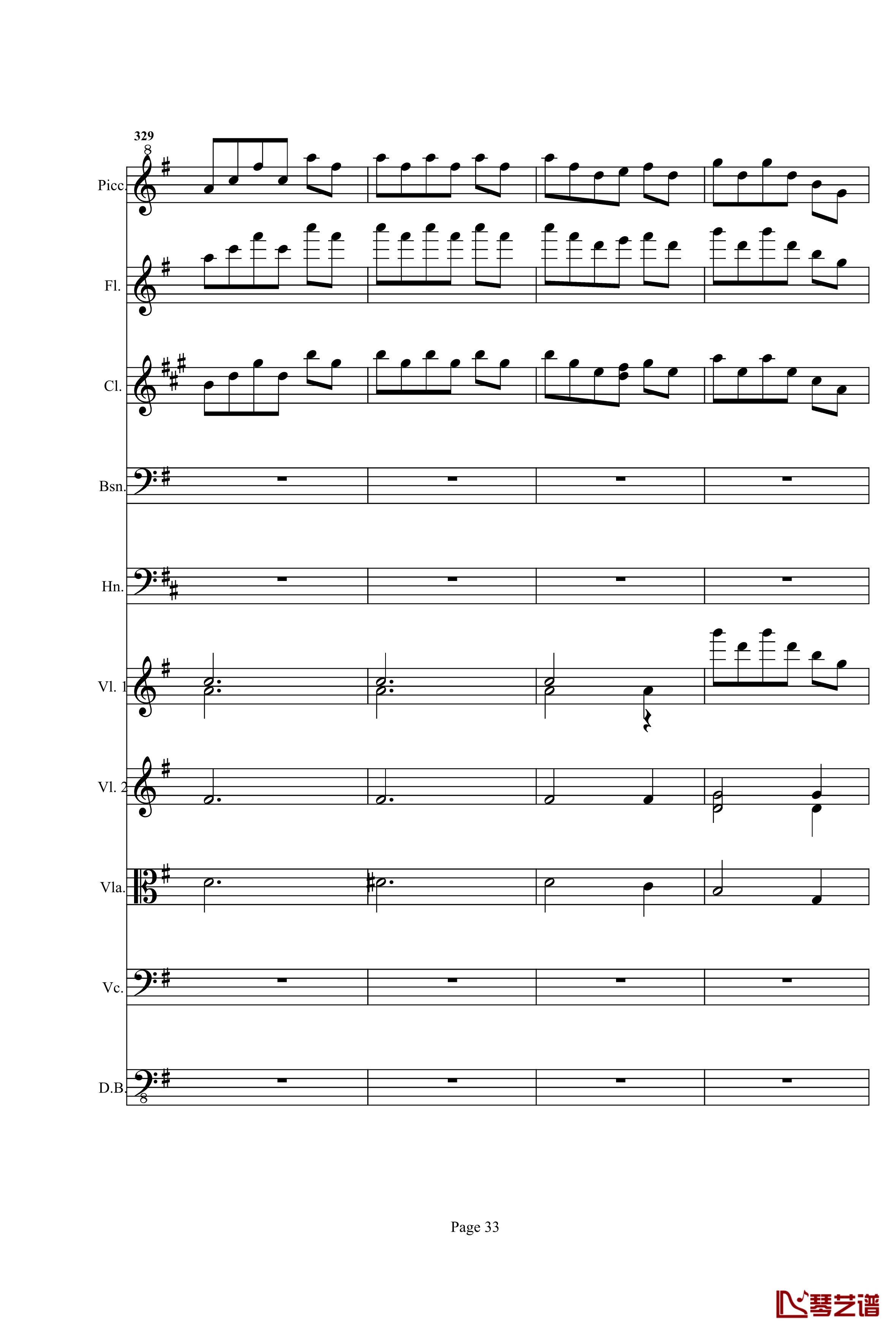 奏鸣曲之交响钢琴谱-第25首-Ⅰ-贝多芬-beethoven33