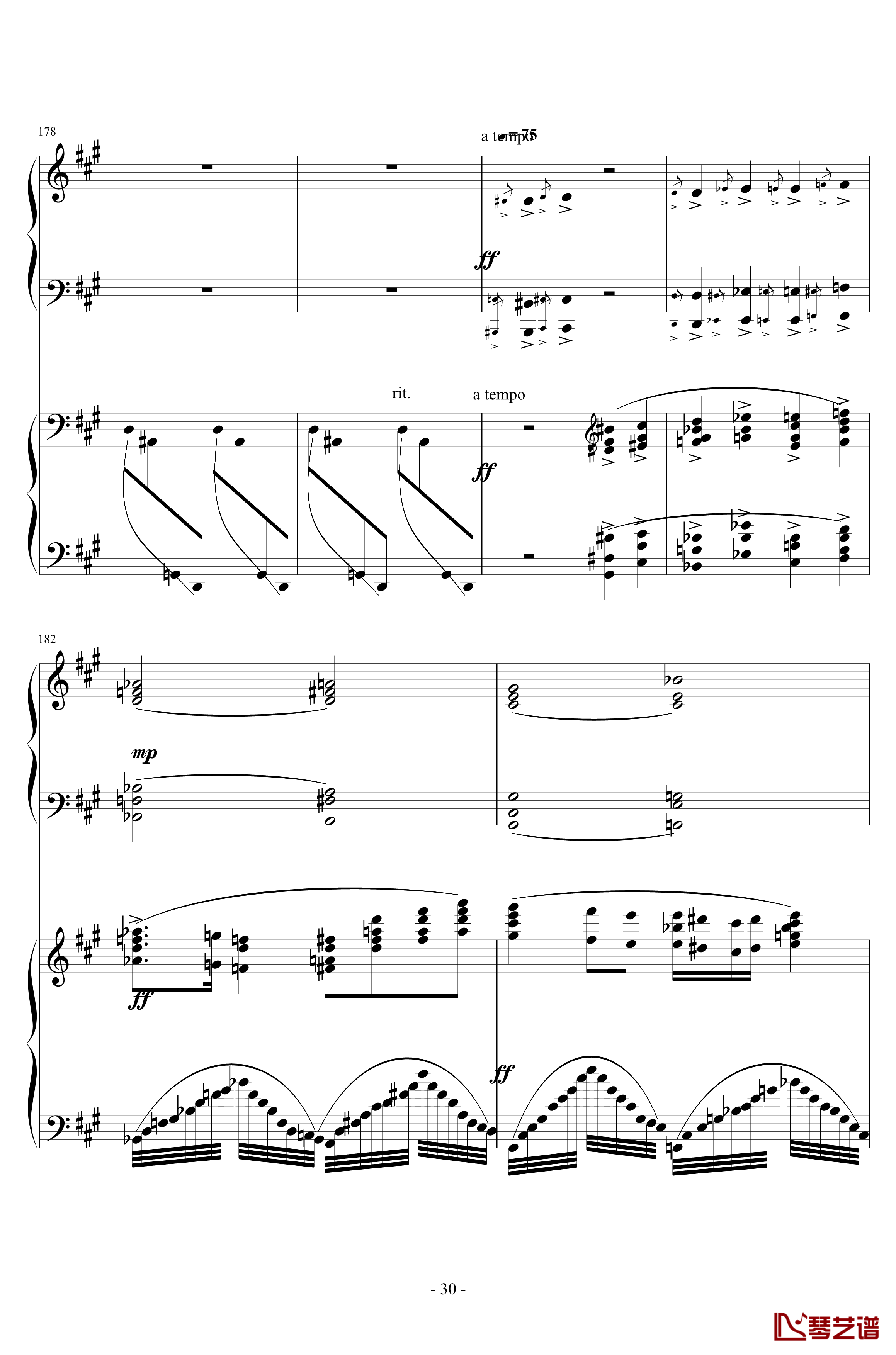 Piano Concerto No.6 in sharp F Minor Op.57 I.钢琴谱-一个球30