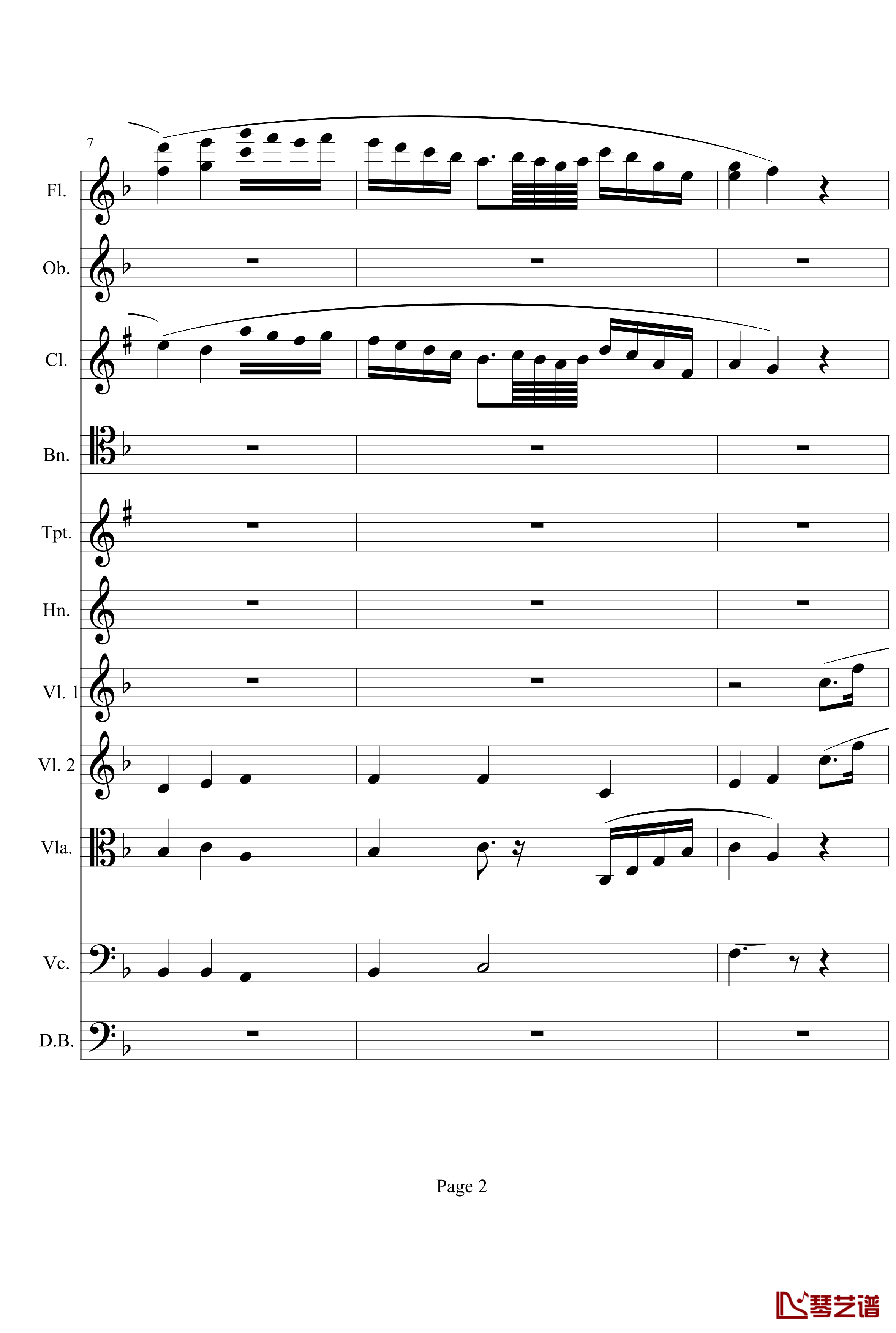 奏鸣曲之交响钢琴谱-第1首-Ⅱ-贝多芬-beethoven2