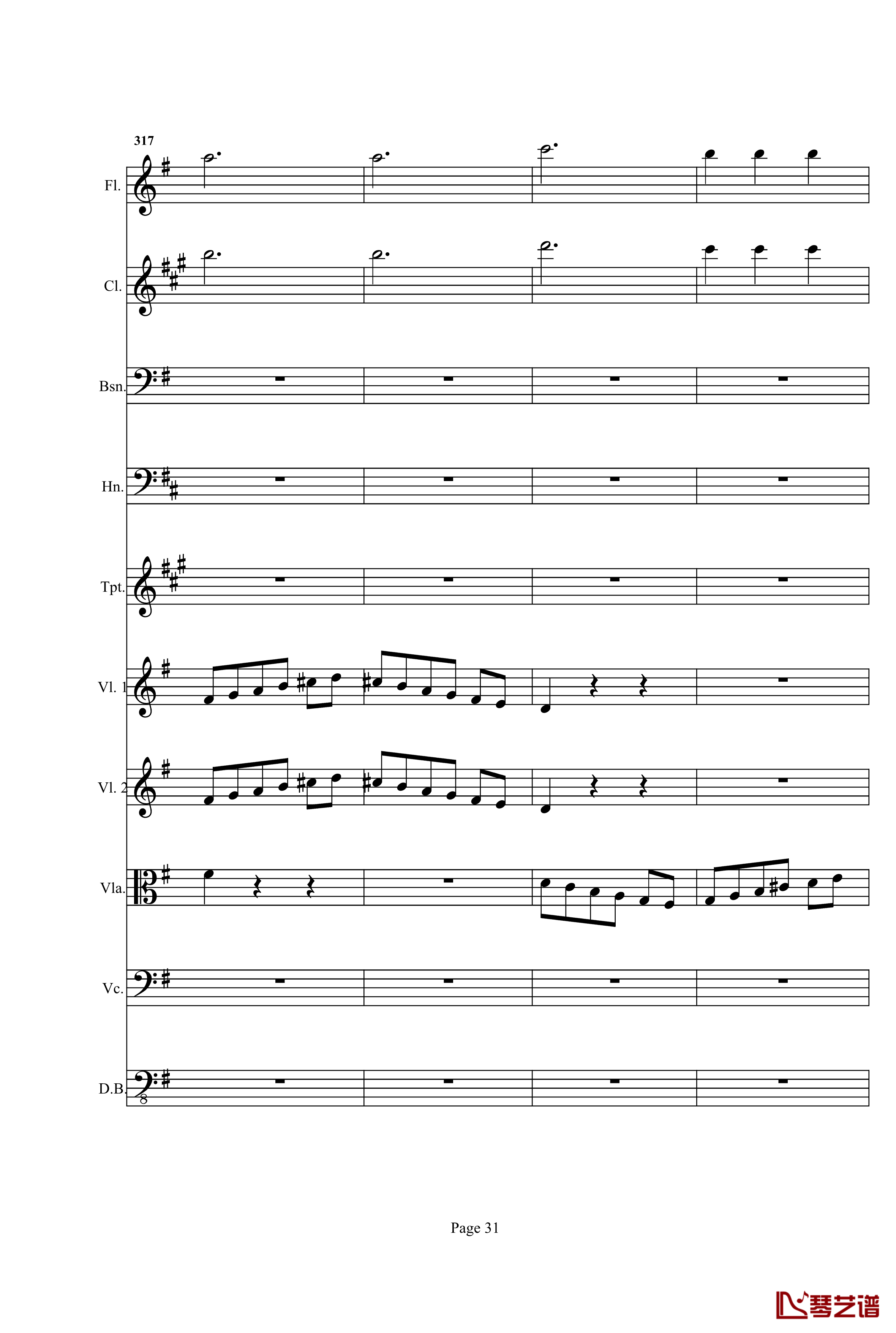 奏鸣曲之交响钢琴谱-第25首-Ⅰ-贝多芬-beethoven31