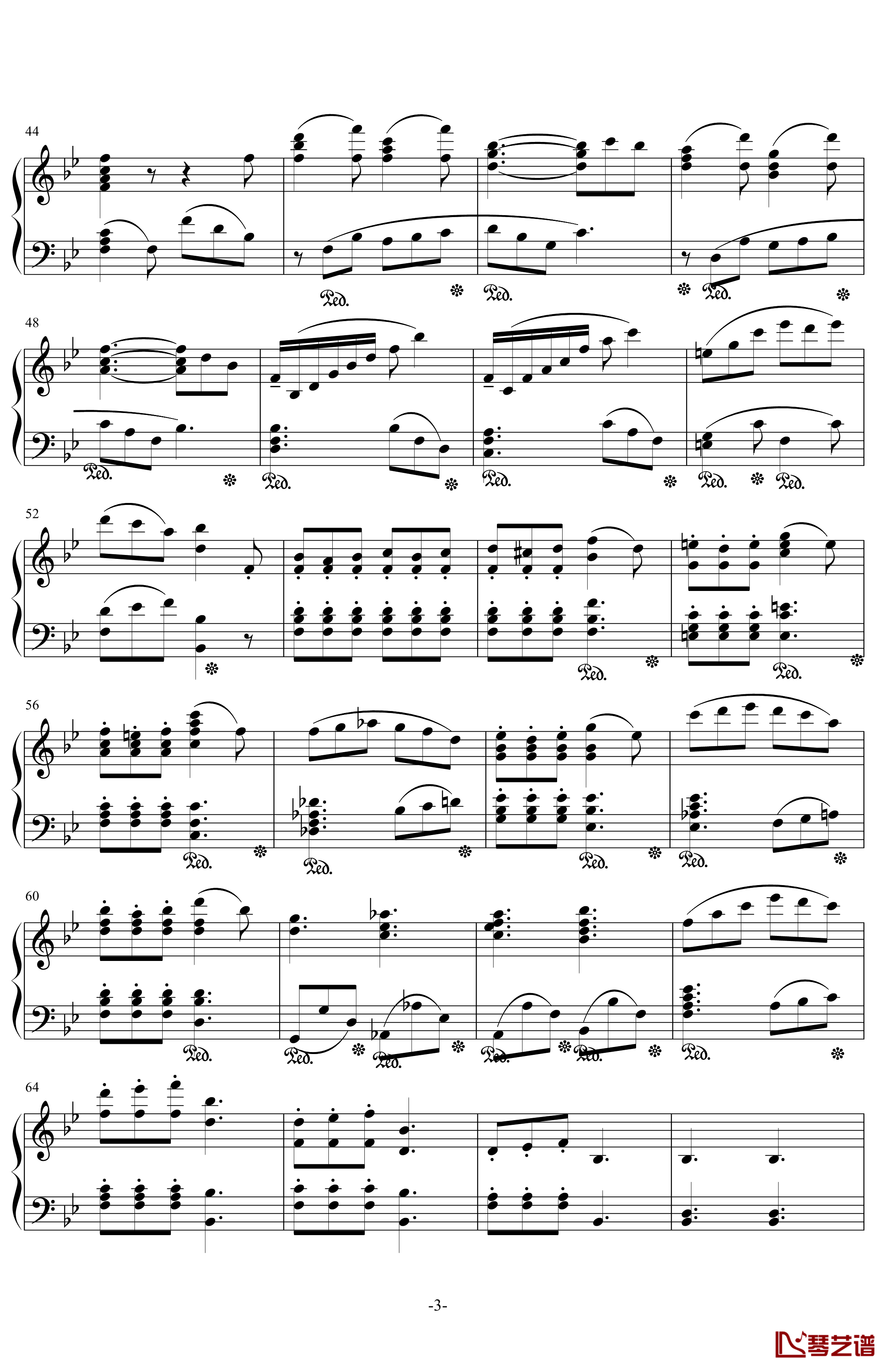 降E大调钢琴奏鸣曲钢琴谱-第1乐章-.伊dên-H203