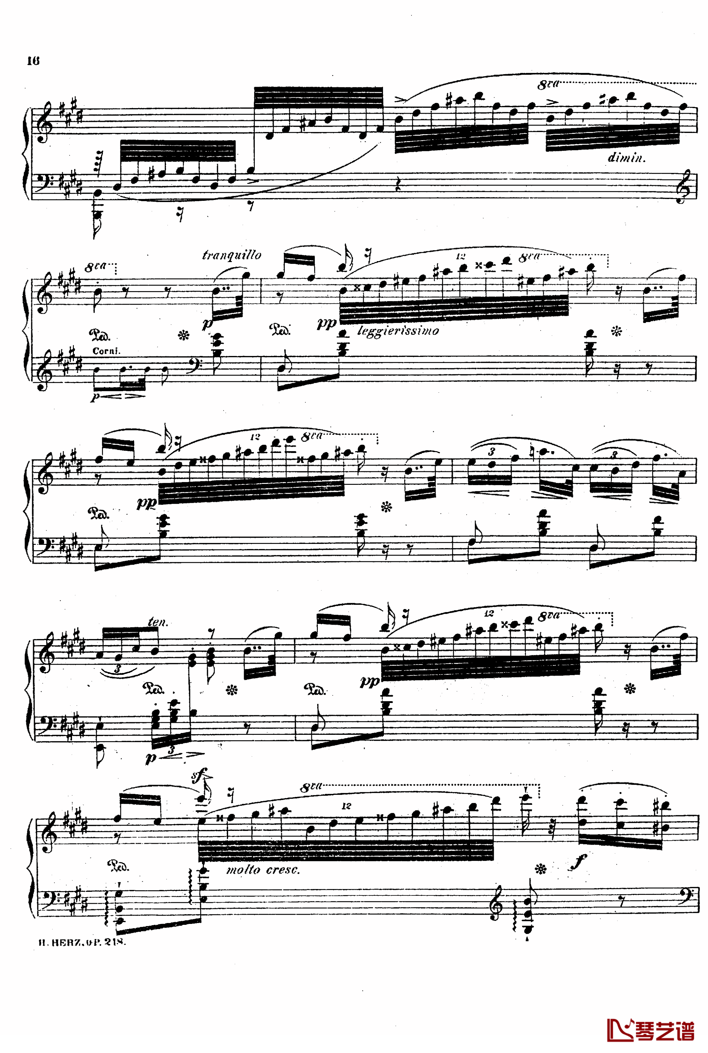 降A大调第八钢琴协奏曲Op.218钢琴谱-赫尔兹15