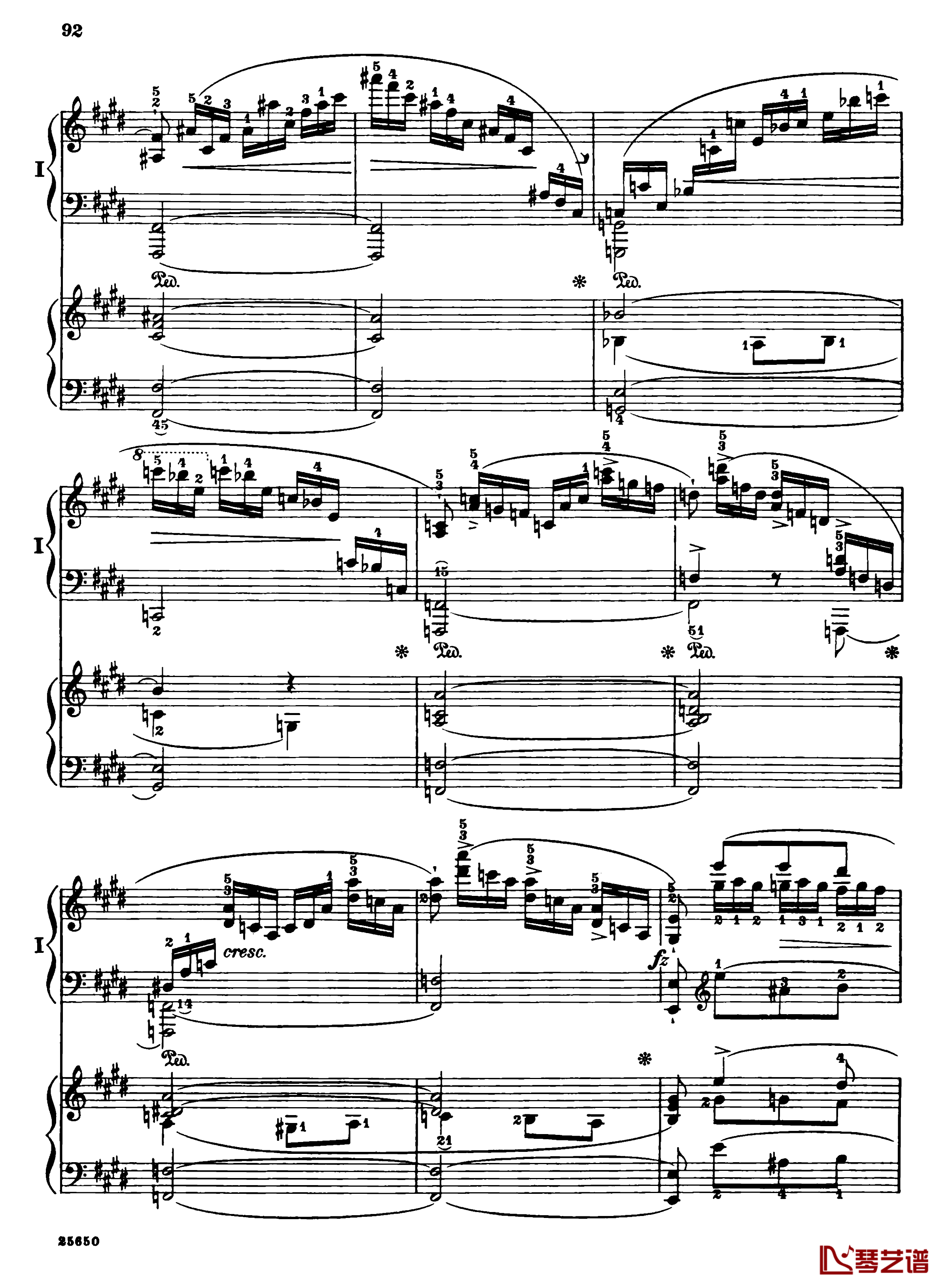 肖邦第一钢琴协奏曲钢琴谱-肖邦94