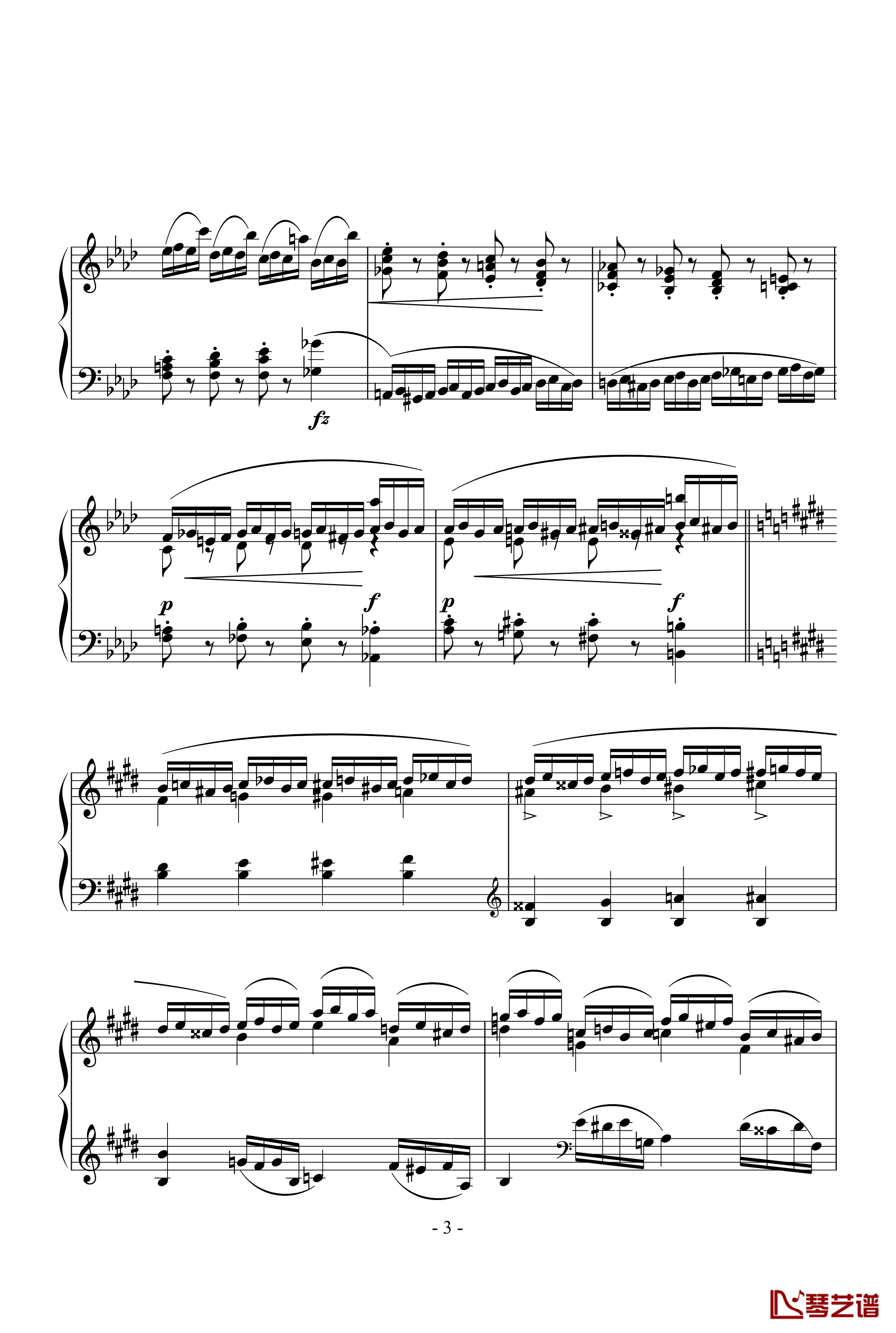 Etude OP.10 NO.4钢琴谱-肖邦练习曲-肖邦-chopin3