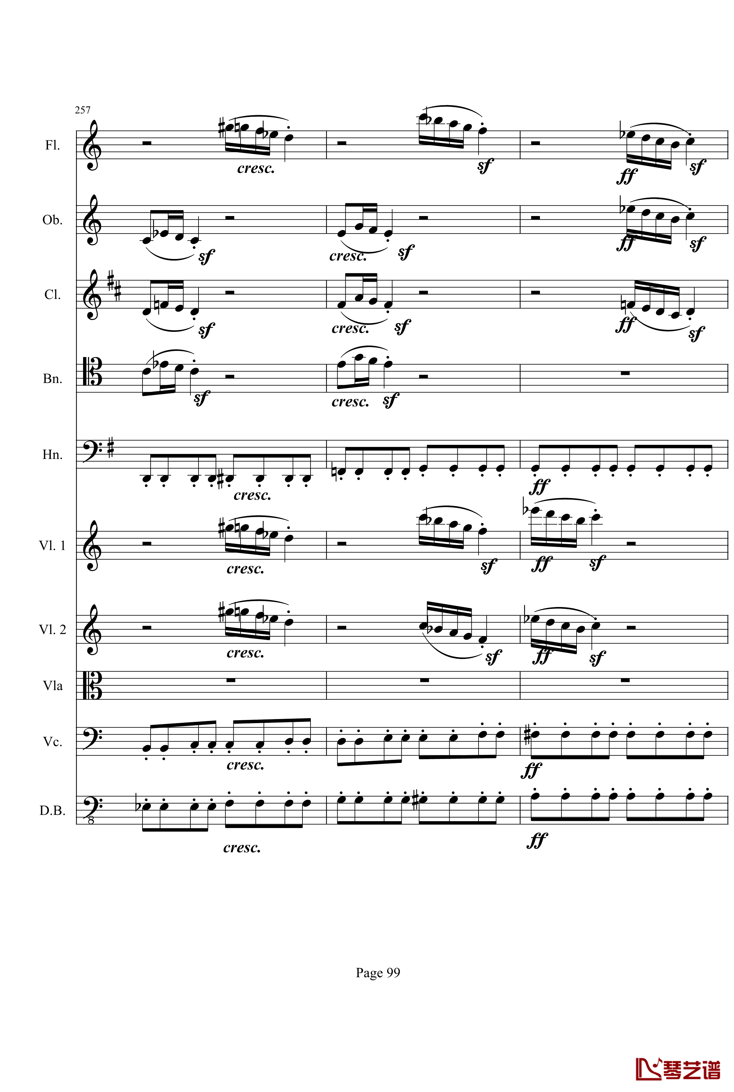 奏鸣曲之交响钢琴谱-第21-Ⅰ-贝多芬-beethoven99