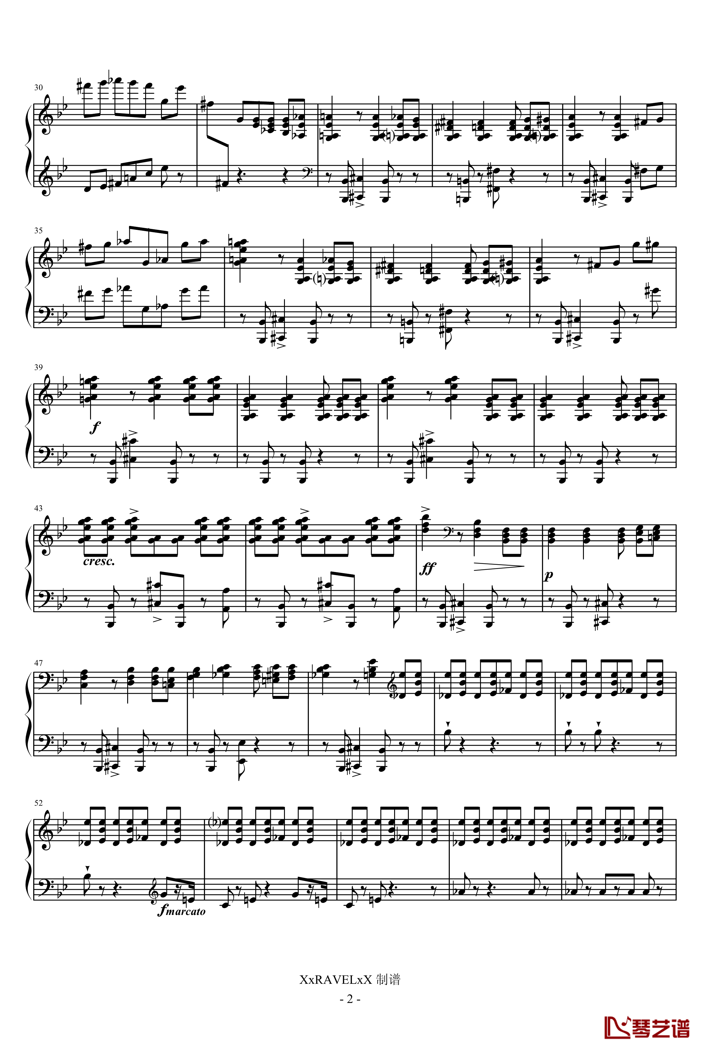 第七钢琴奏鸣曲钢琴谱-第三乐章-普罗科非耶夫2