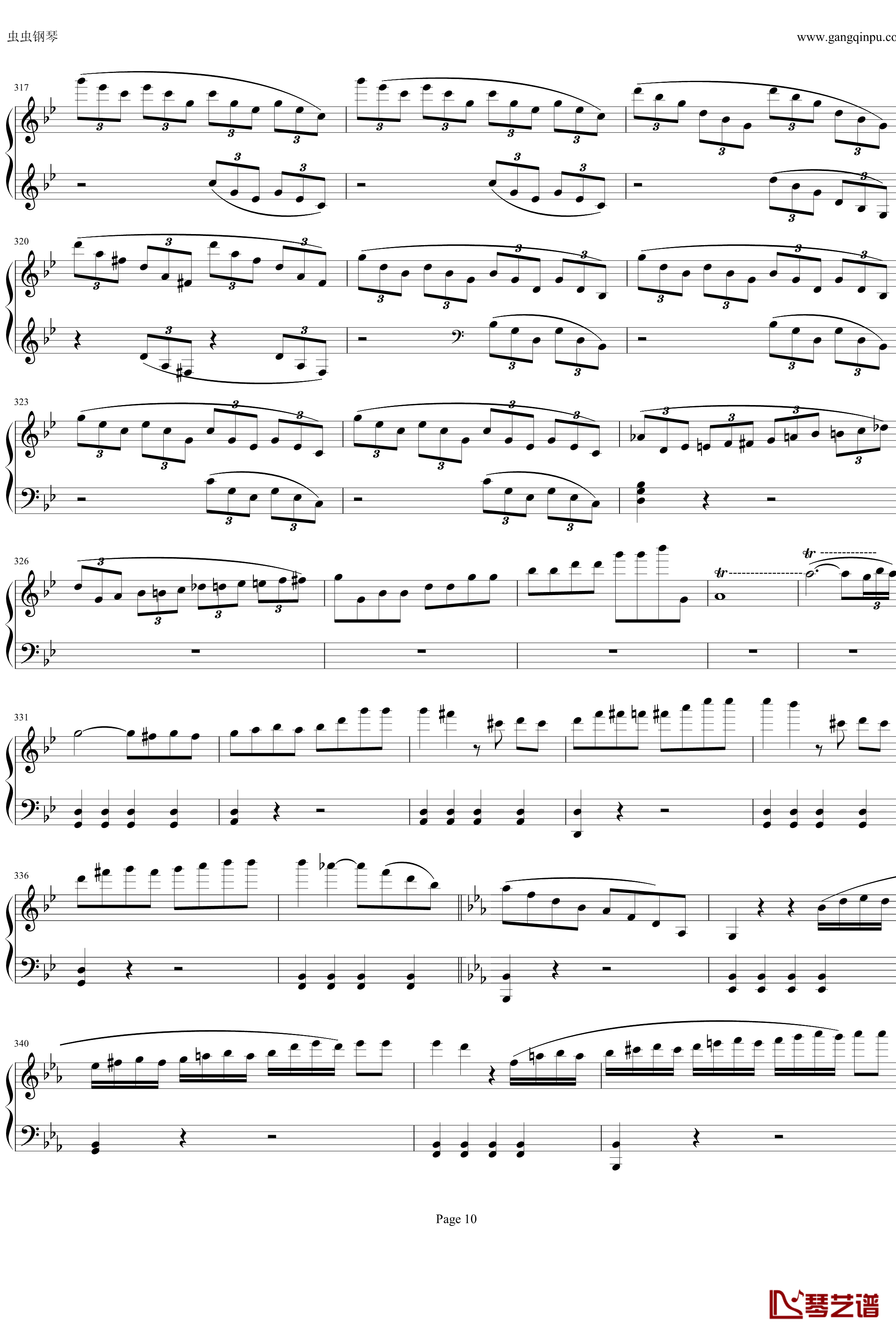 钢琴协奏曲Op61第一乐章钢琴谱-贝多芬-beethoven10