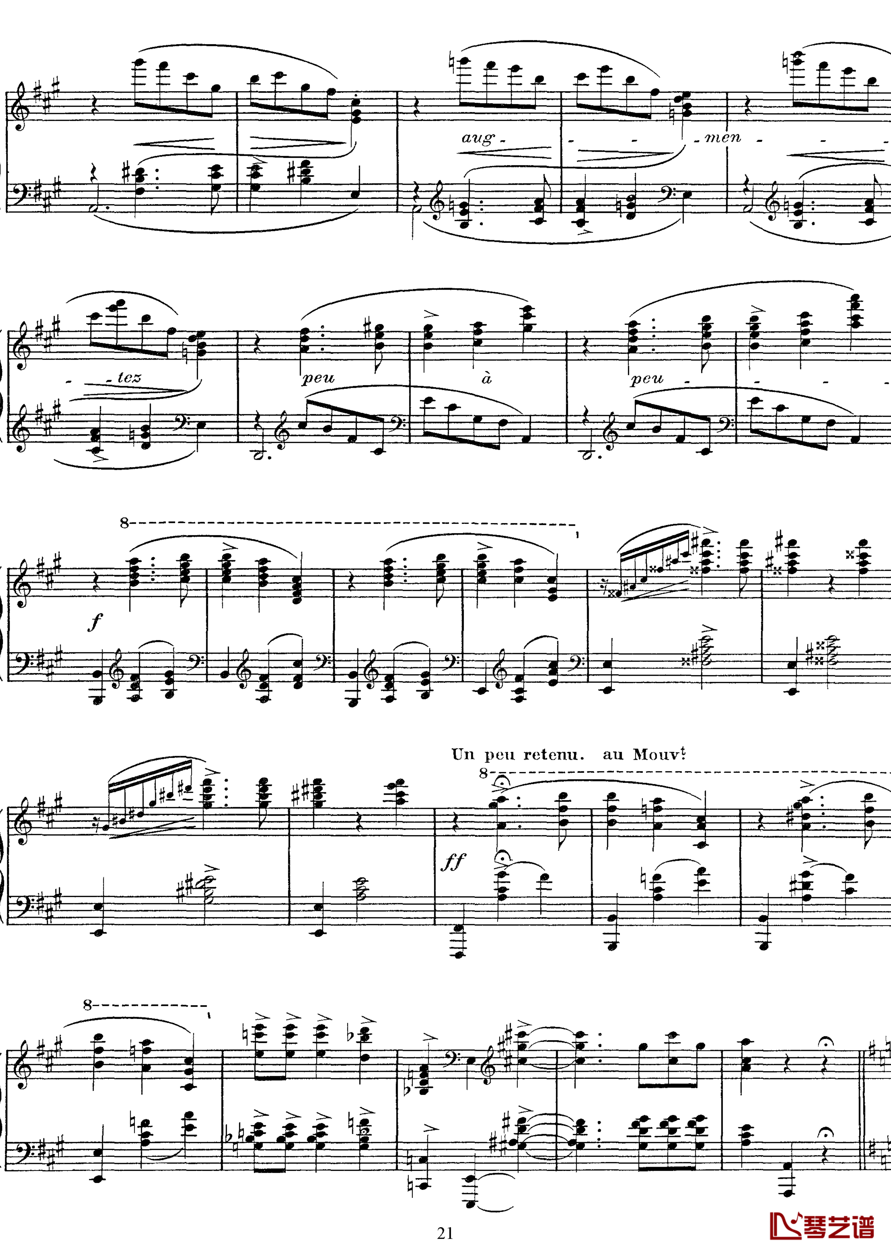 高贵而伤感的圆舞曲钢琴谱-拉威尔-Ravel21