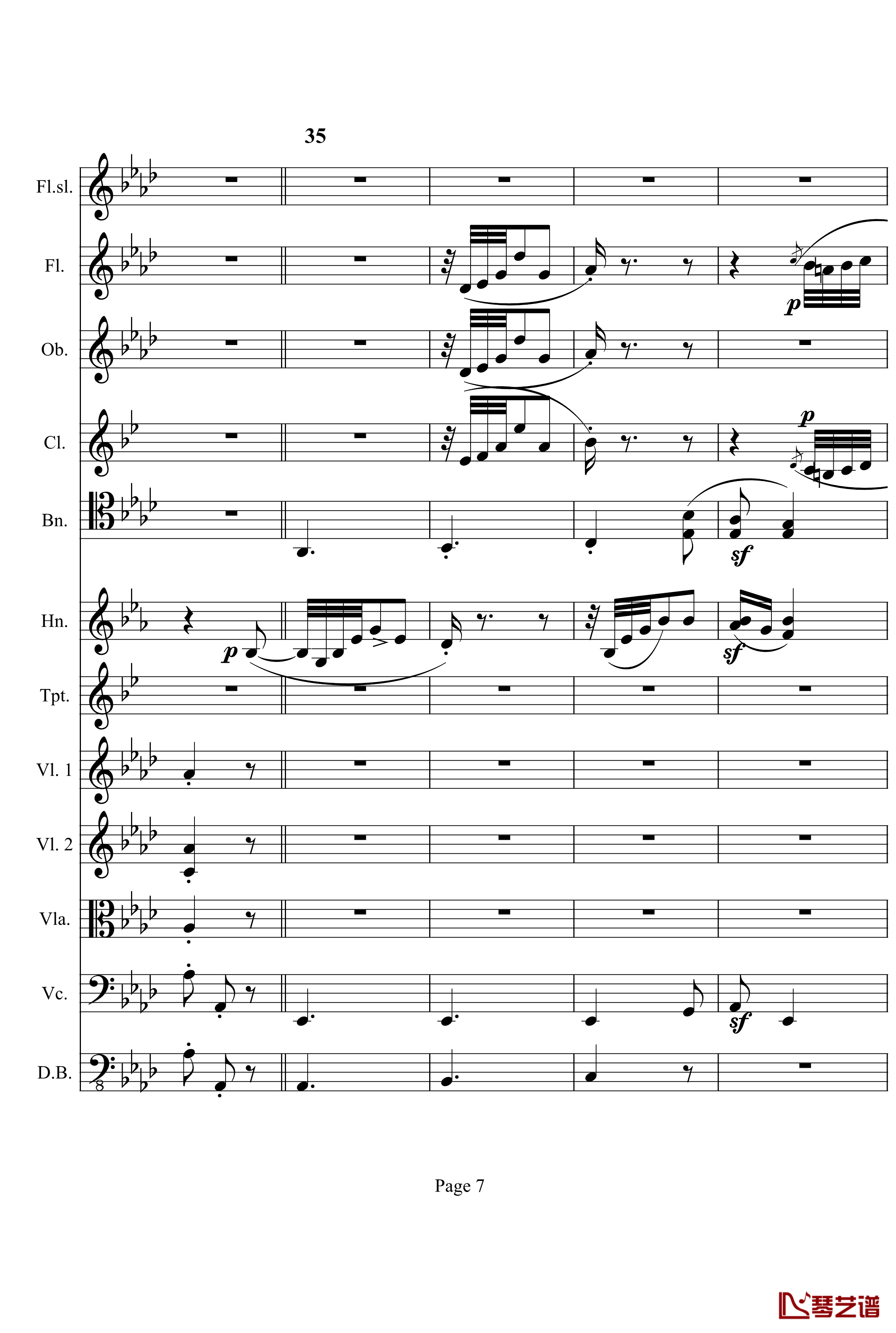 奏鸣曲之交响钢琴谱-第12首-Ⅰ-贝多芬-beethoven7