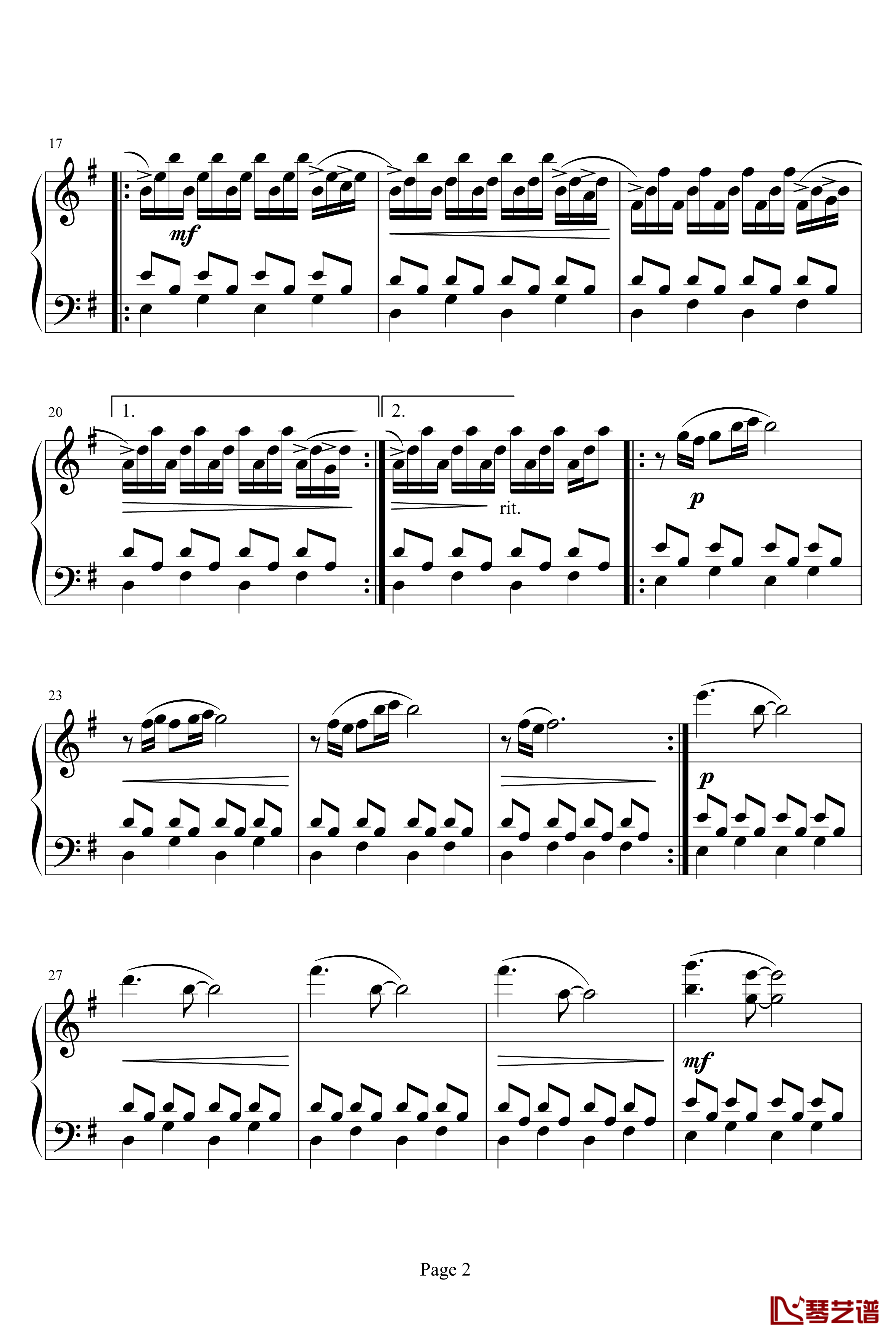 Comptine D'un Autre Ete钢琴谱-L'Apres Midi-Yann Tiersen2