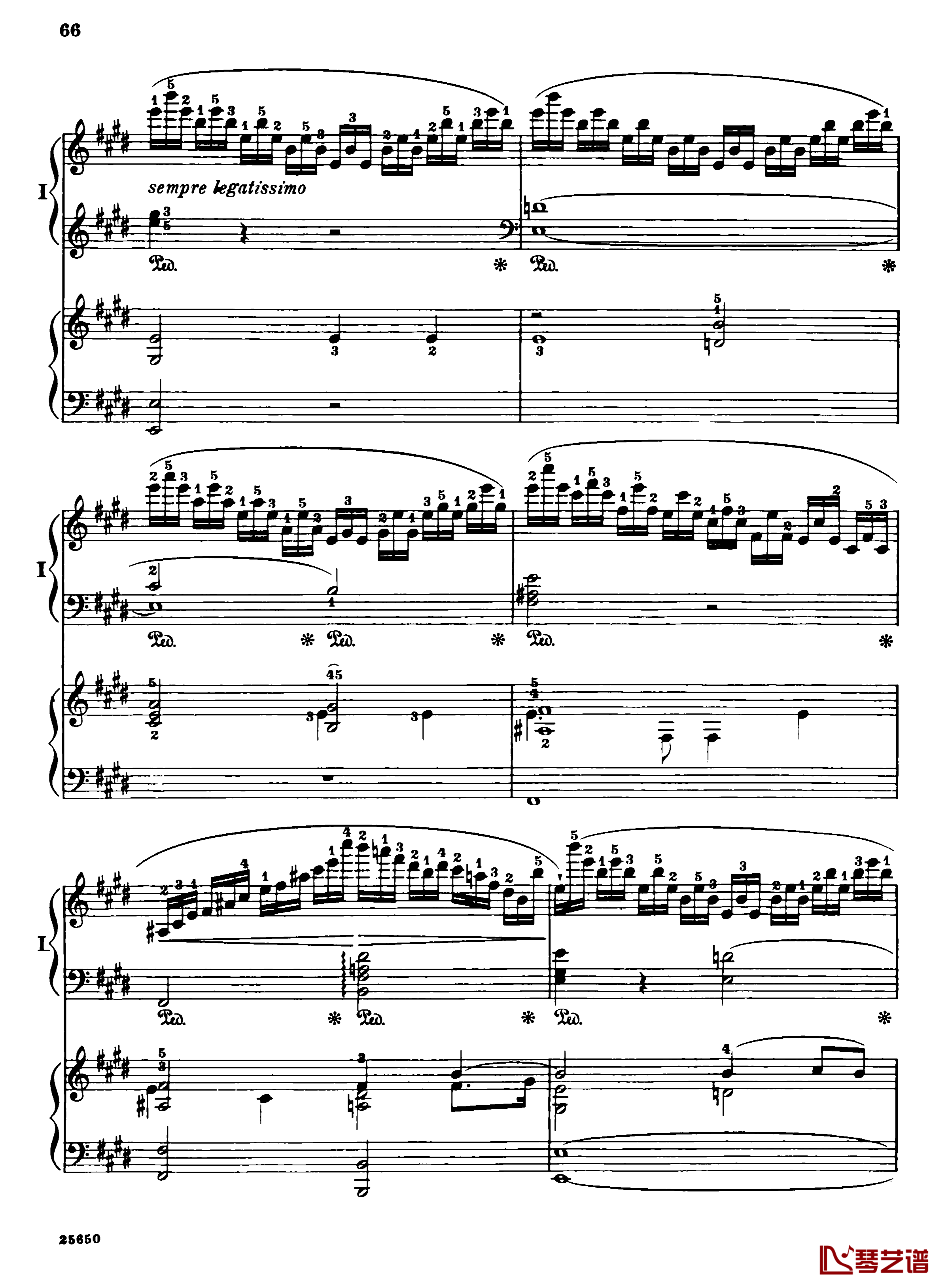 肖邦第一钢琴协奏曲钢琴谱-肖邦68