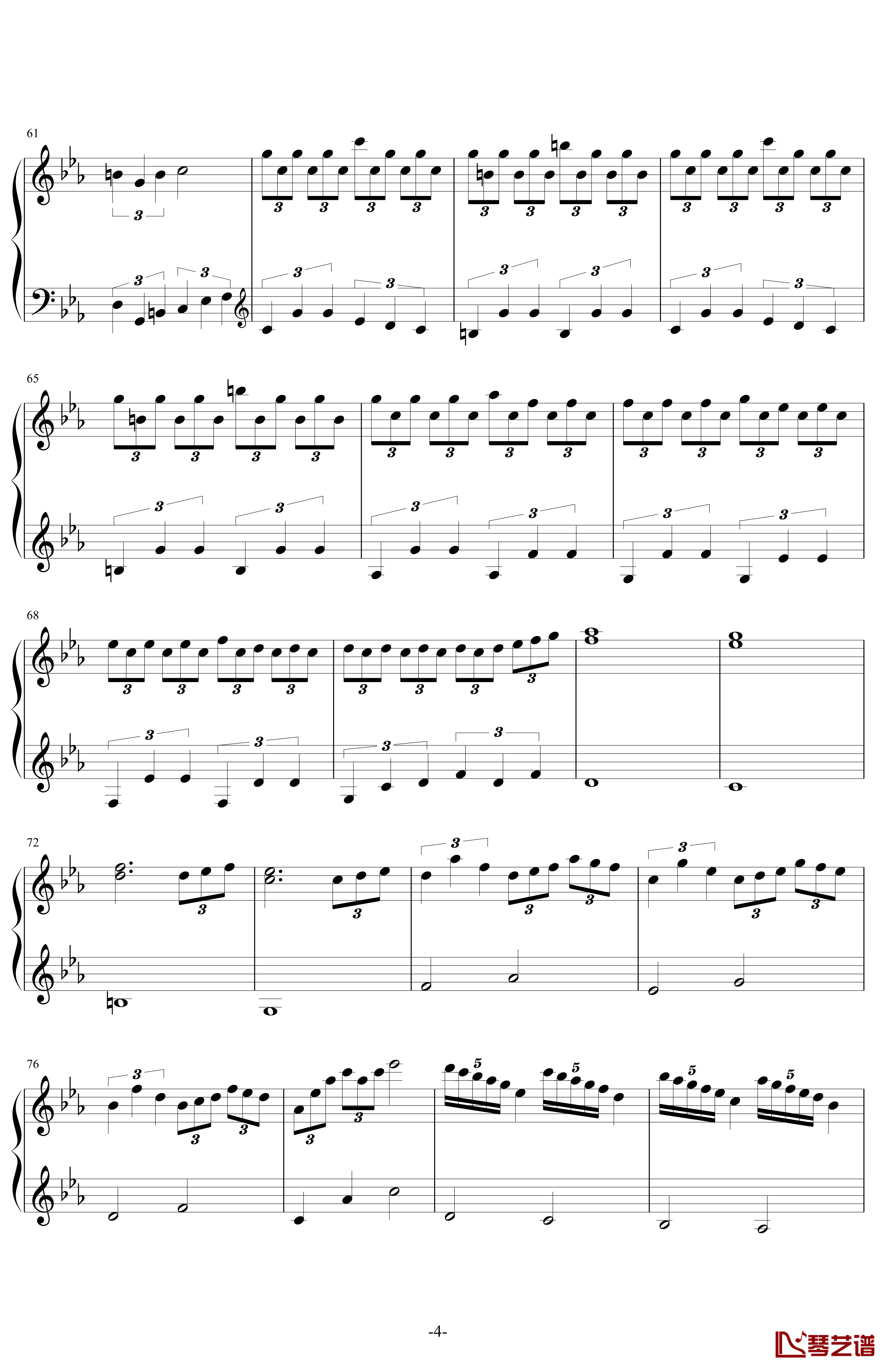 C小调第一钢琴奏鸣曲第二乐章钢琴谱-Ver 2011.6-舍勒七世4