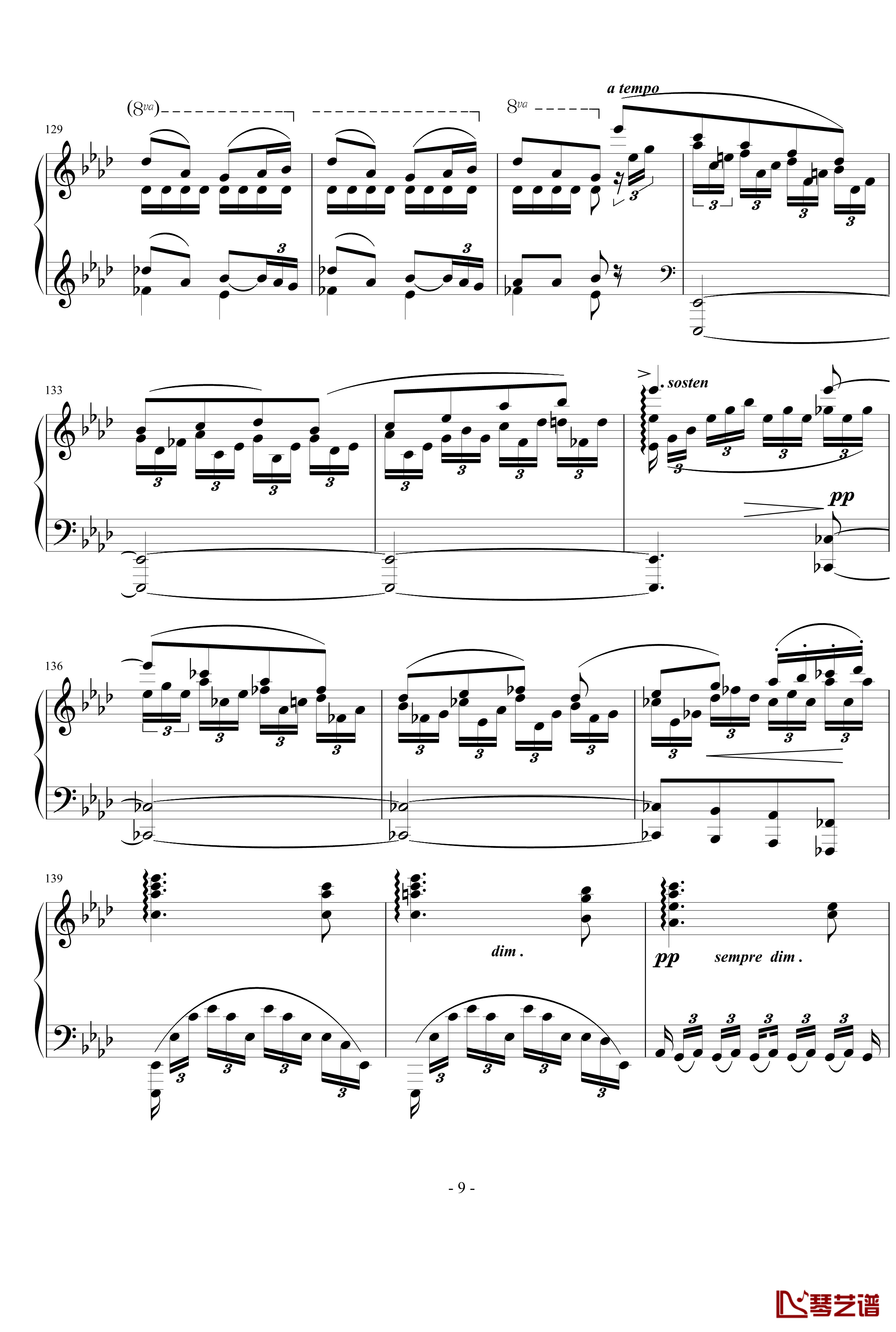 行板钢琴谱-勃拉姆斯-Brahms9