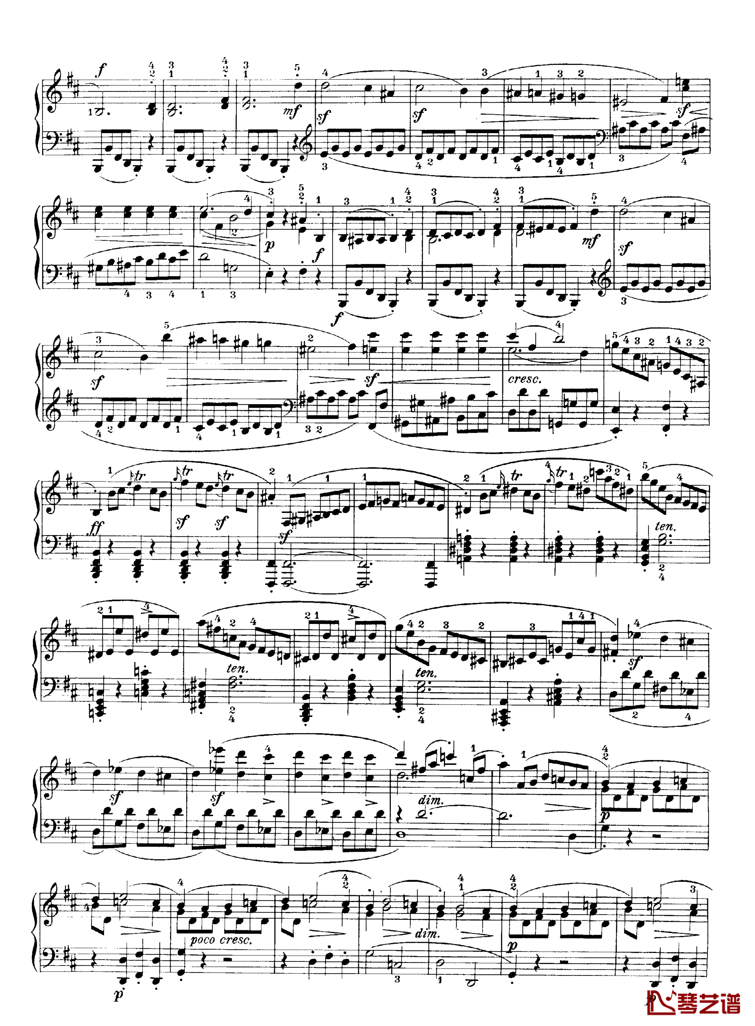 b小调钢琴奏鸣曲Op.40No.2钢琴谱-克莱门蒂7