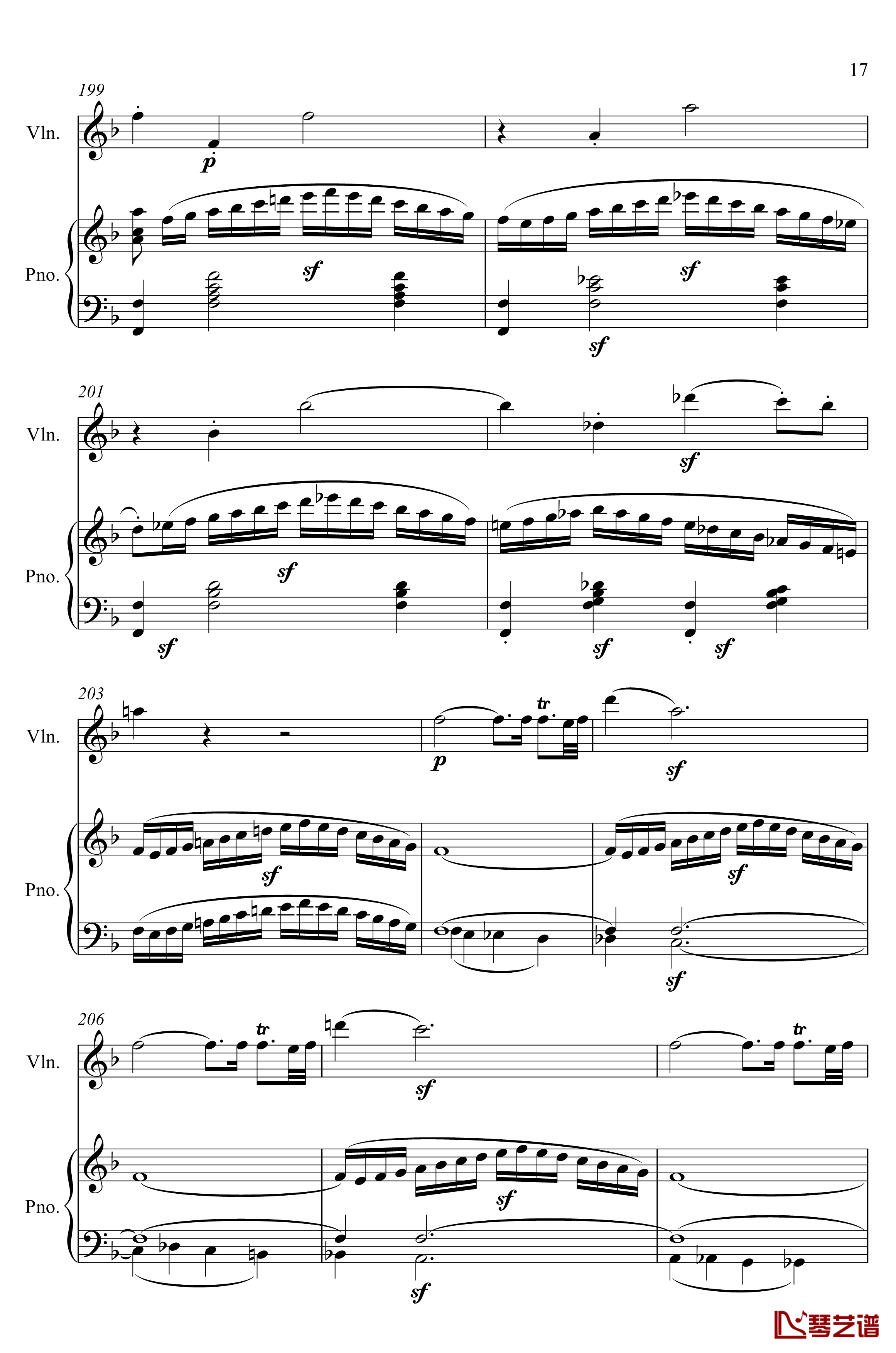 第5小提琴与钢琴奏鸣曲钢琴谱-第一乐章钢琴谱-贝多芬-beethoven17