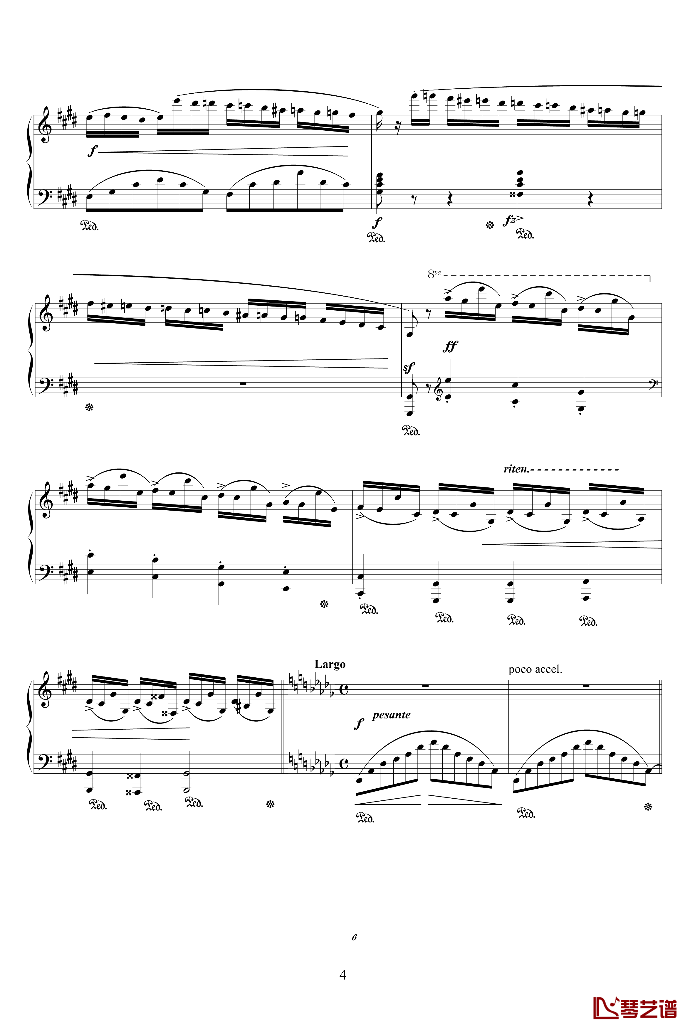 幻想即兴曲Op.66钢琴谱-肖邦-chopin4