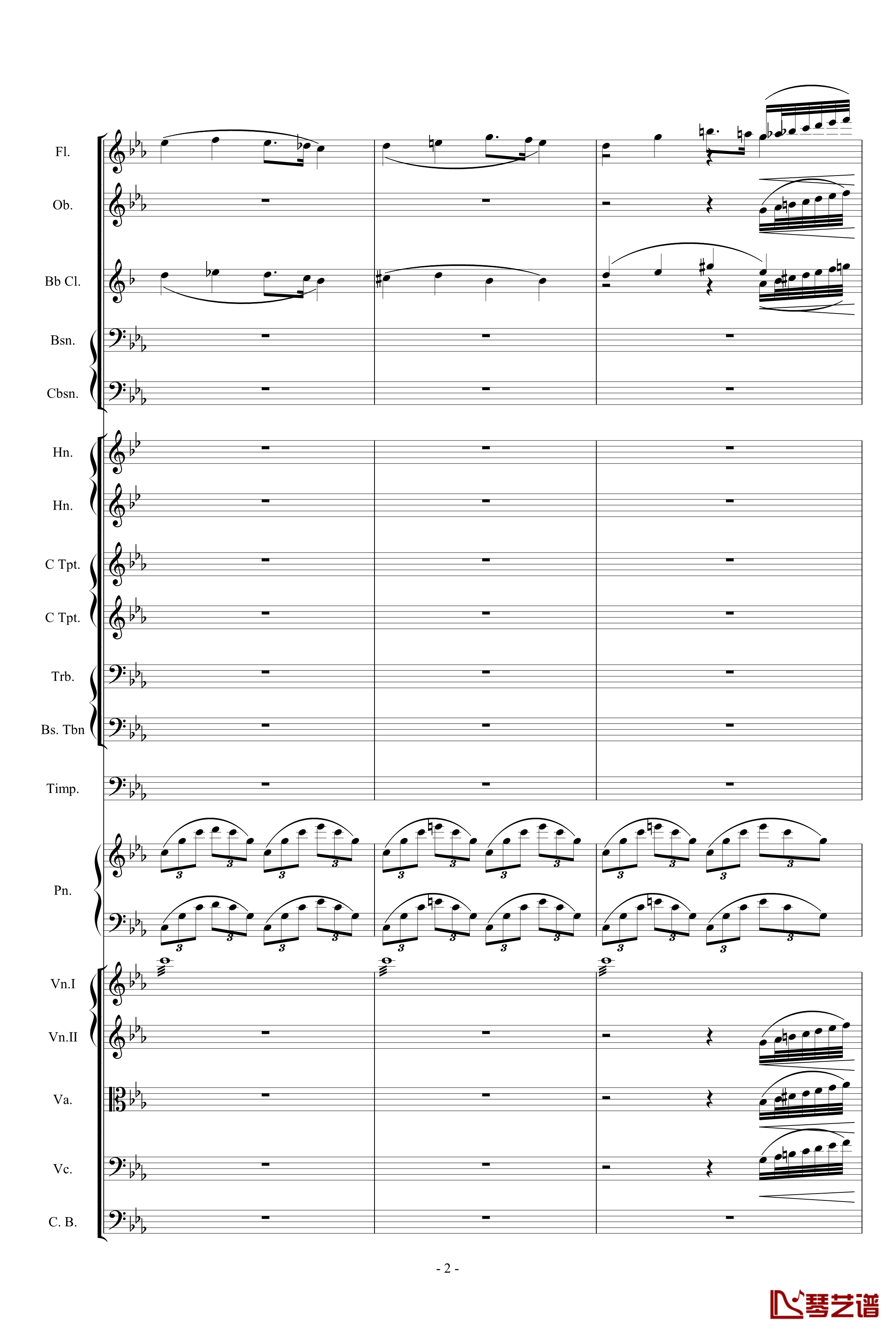悲催的C小调前奏曲钢琴谱-管弦乐版-肖邦-chopin2