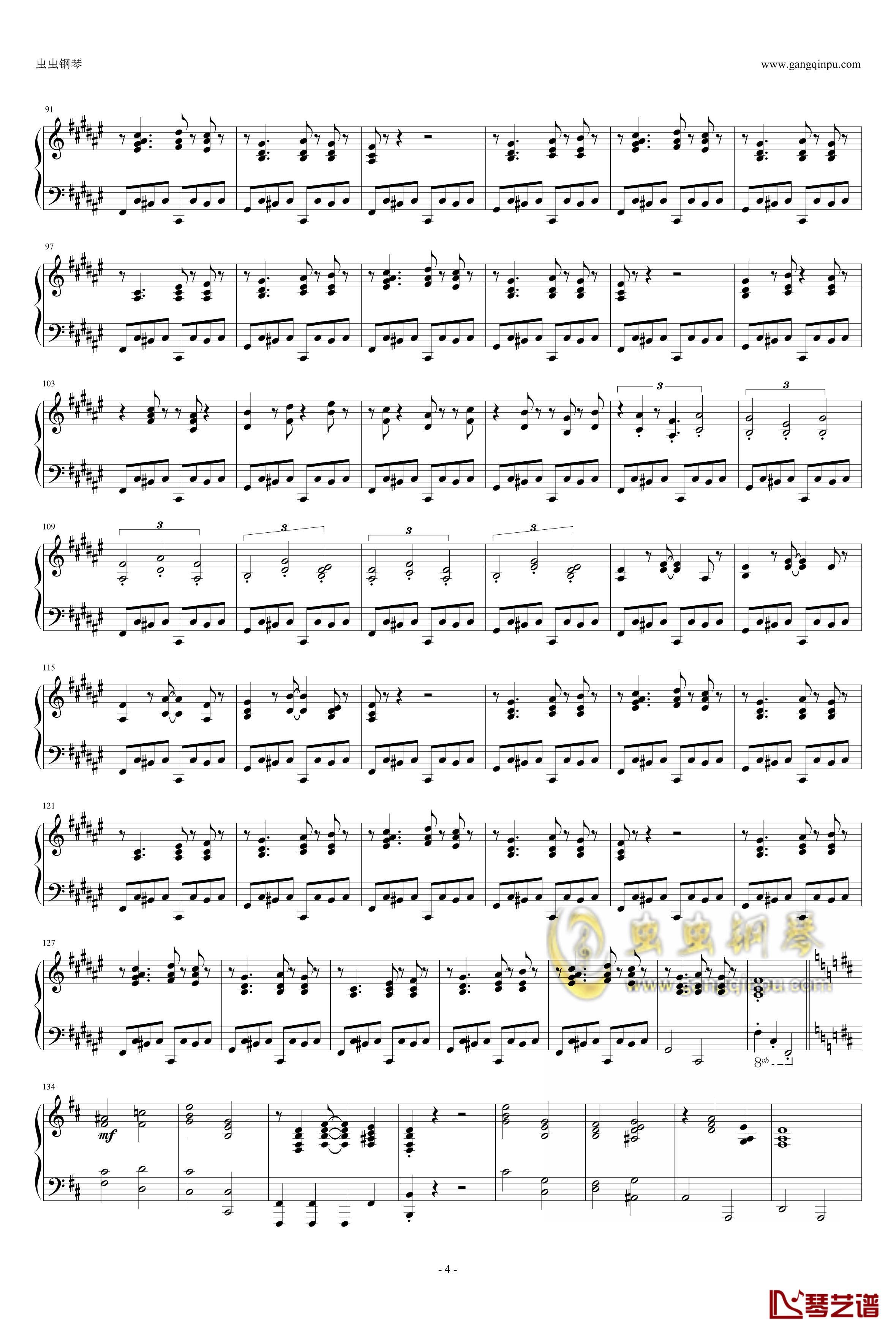 Jazz Chopin Etude Op.25 No.9钢琴谱-独奏-Bernd Lhotzky4