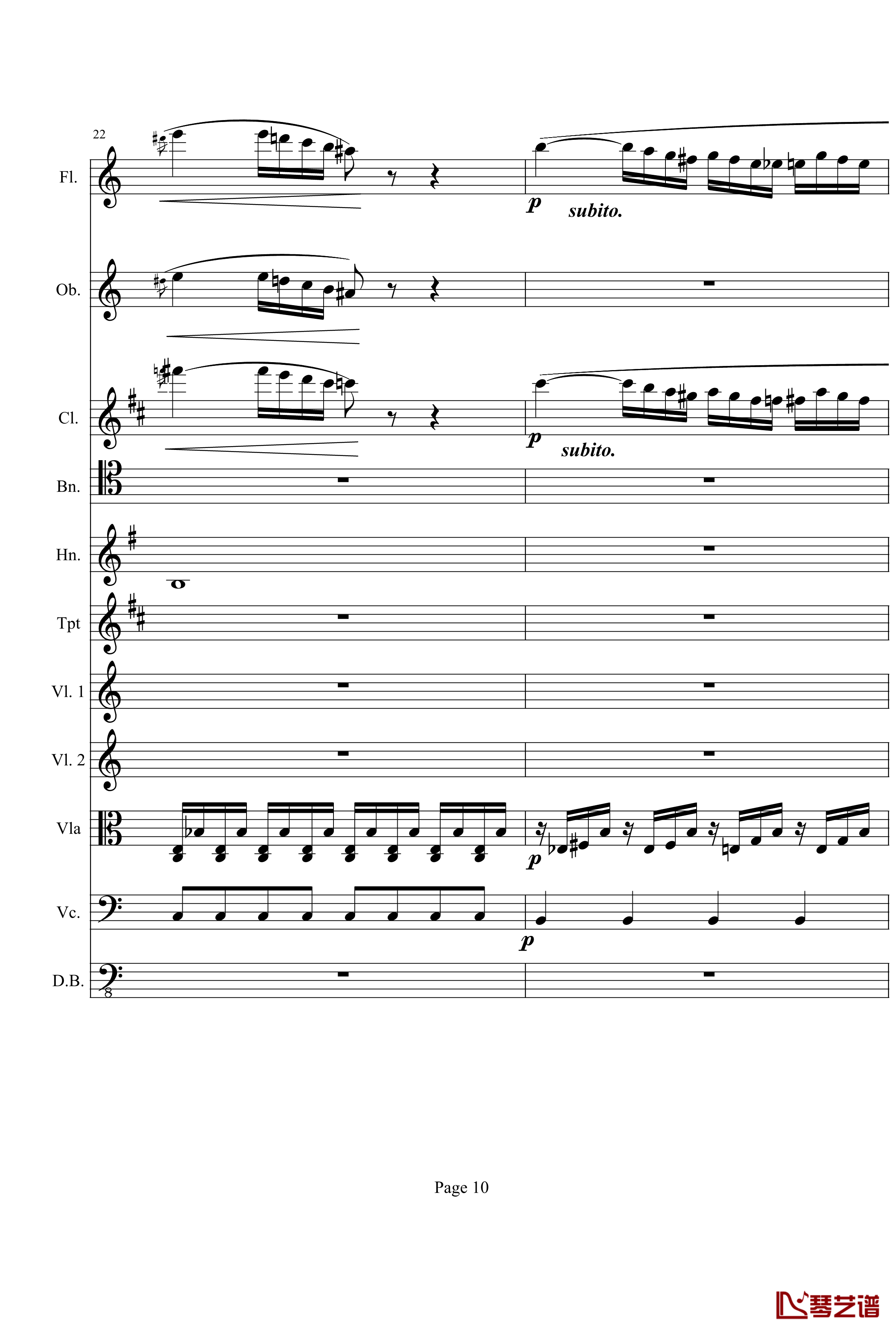 奏鸣曲之交响钢琴谱-第21-Ⅰ-贝多芬-beethoven10