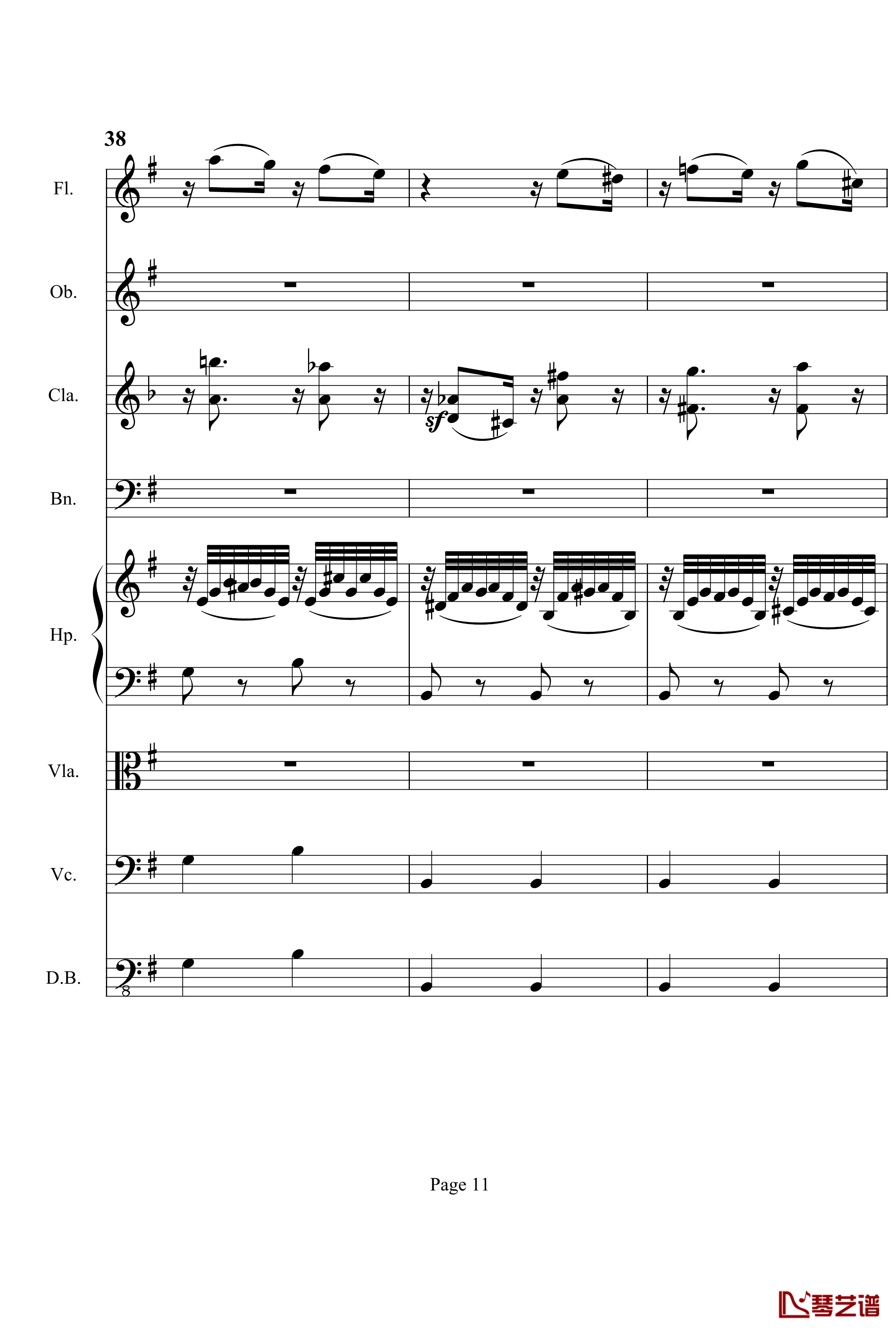 奏鸣曲之交响钢琴谱-第3首-Ⅱ-贝多芬-beethoven11