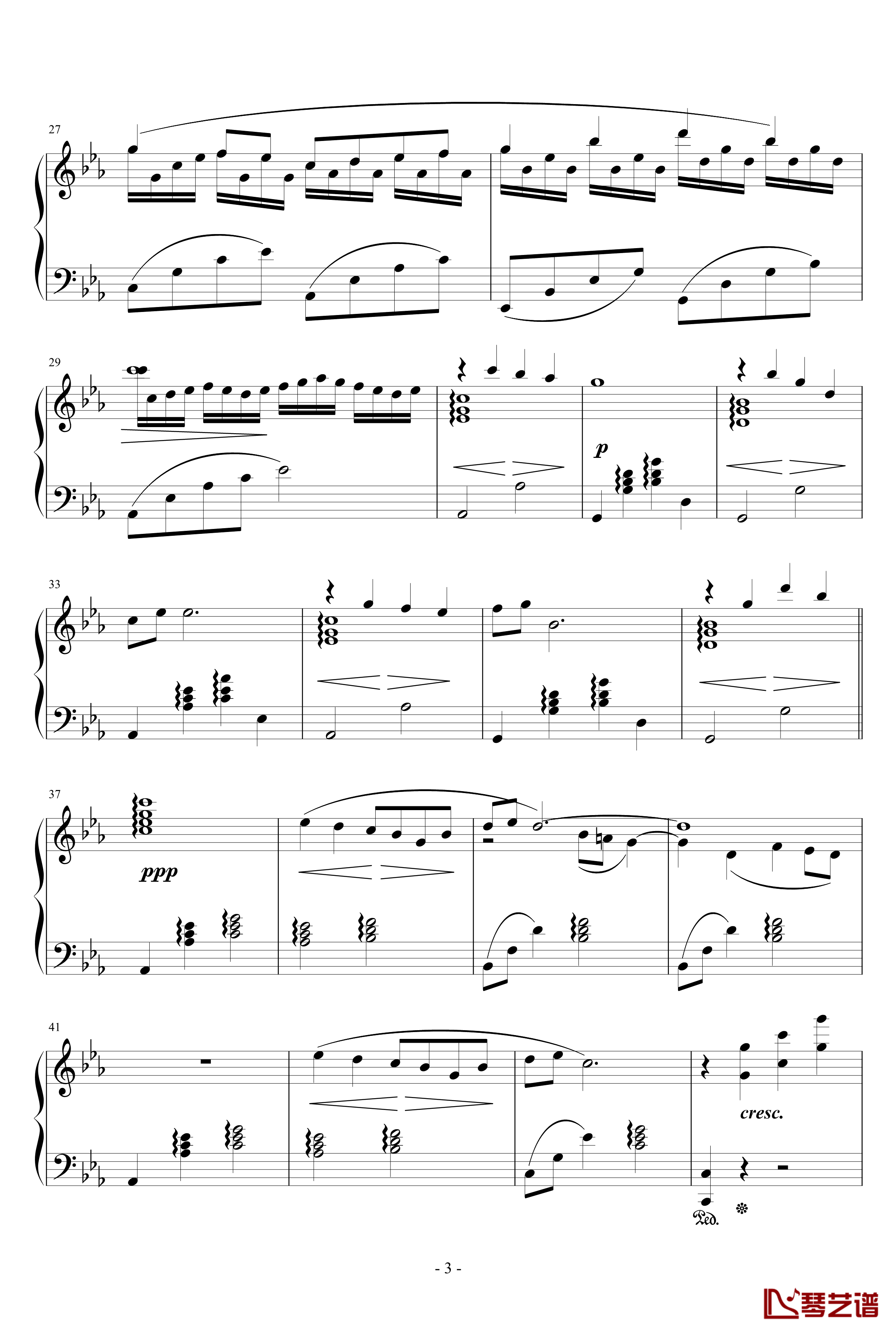 素敵だね钢琴谱-英文版-最终幻想3