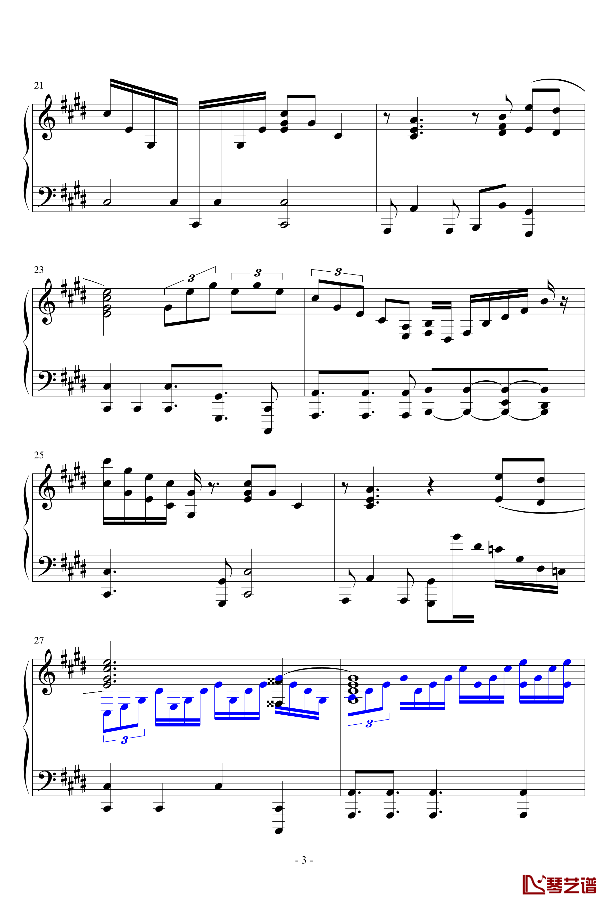 Parousia钢琴谱-Cytus第四章-Deemo-游戏歌曲3
