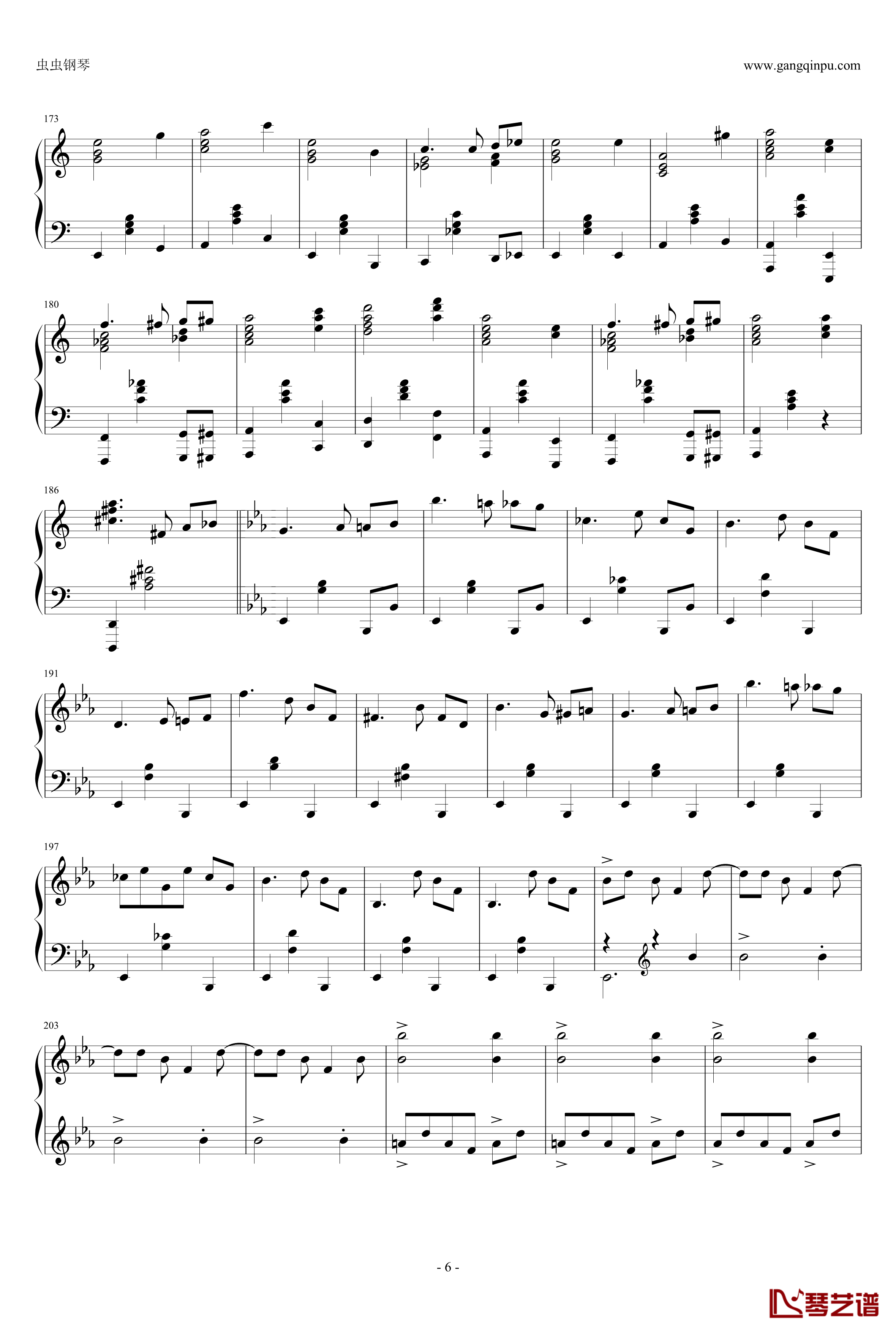 圆舞曲钢琴谱-灰姑娘-普罗科非耶夫6
