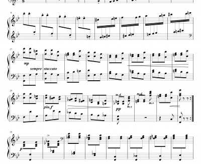 火花钢琴谱-Op.36 No.6-莫什科夫斯基-Moszkowski
