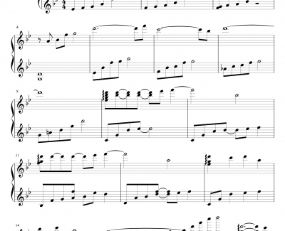 Plume-プルーム钢琴谱-完善版-秽翼的尤斯蒂娅