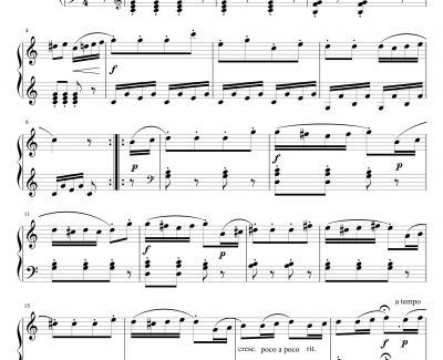 C大调小奏鸣曲钢琴谱-哈斯林格