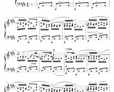 肖邦练习曲钢琴谱-Etude OP.10 NO.3-肖邦-chopin