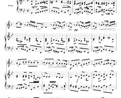 日·贝·廖耶奏鸣曲第二乐章钢琴谱-日·贝·廖耶