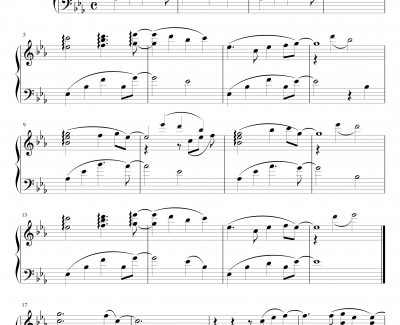 カムパネルラ钢琴谱-八音盒-初音未来-【GUMI】