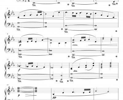 最终幻想FF1钢琴谱-教会-最终幻想