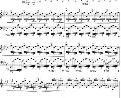 肖邦练习曲OP25NO1钢琴谱-竖琴-肖邦-chopin