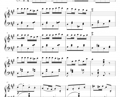 卡门序曲简单钢琴谱-比才-Bizet