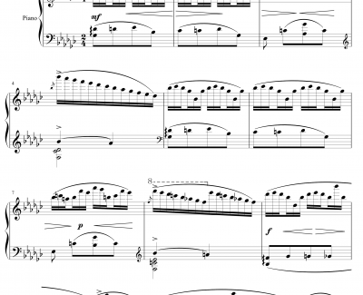 《练习曲Op.25 No.3》钢琴谱-阿连斯基-希望能为大家带来惊喜