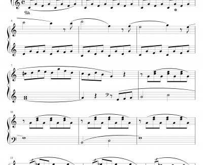 小奏鸣曲钢琴谱-Op20.No.1-库劳