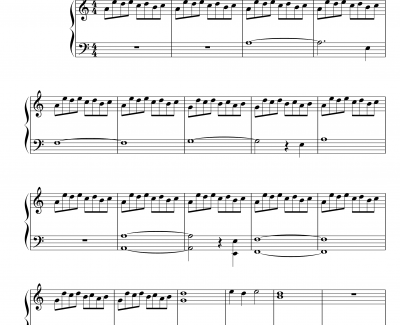 亡灵钢琴钢琴谱-不完整版本-影视