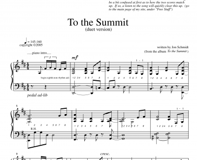 To the Summit钢琴谱-Jon Schmidt